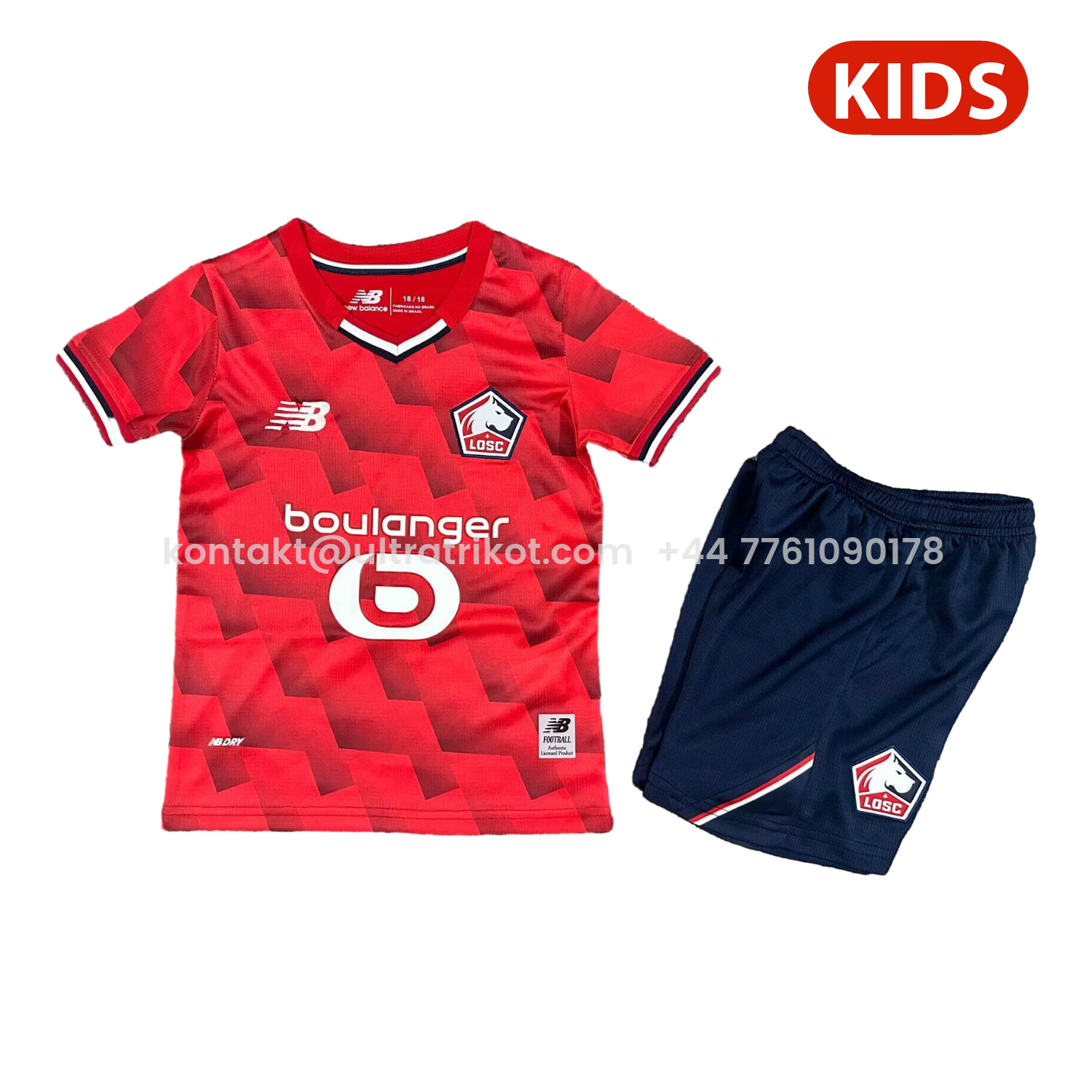 UltraTrikot-Lille 25-26 Home Kids Kit