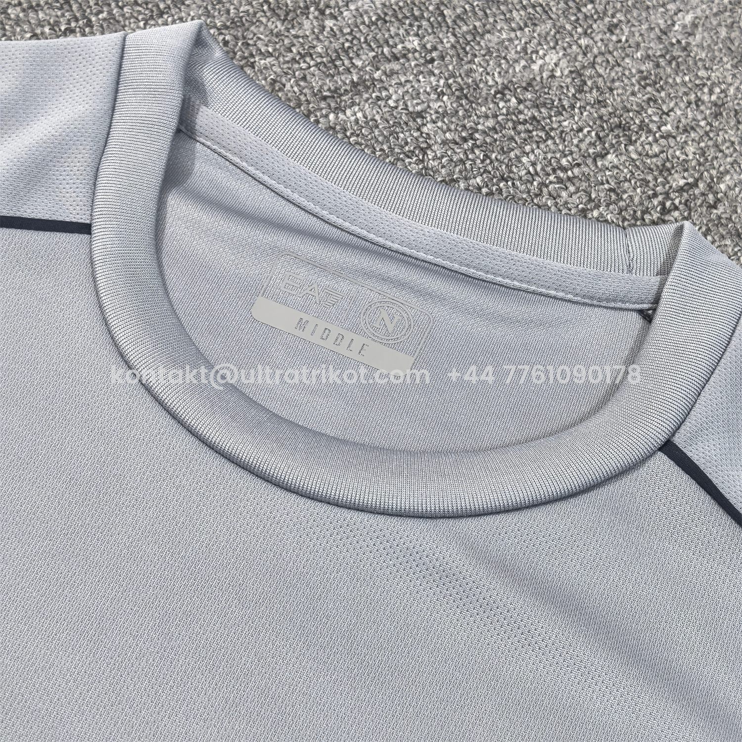 UltraTrikot-Napoli 24-25 Grey Pre-Match Training Jersey - Fans Version