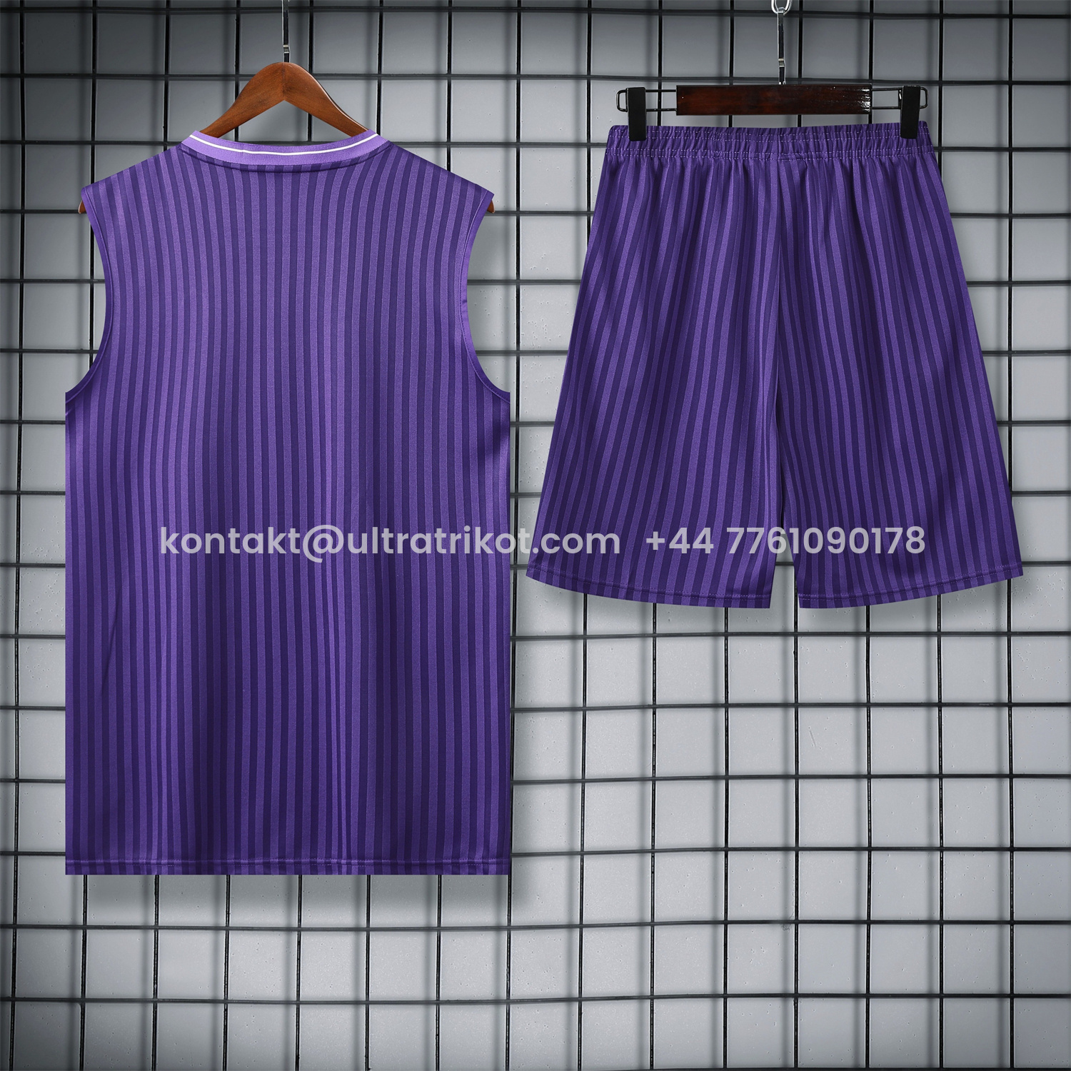 UltraTrikot-Real Madrid 25-26 Vest Training Set - Pure Purple Vest & Purple Shorts