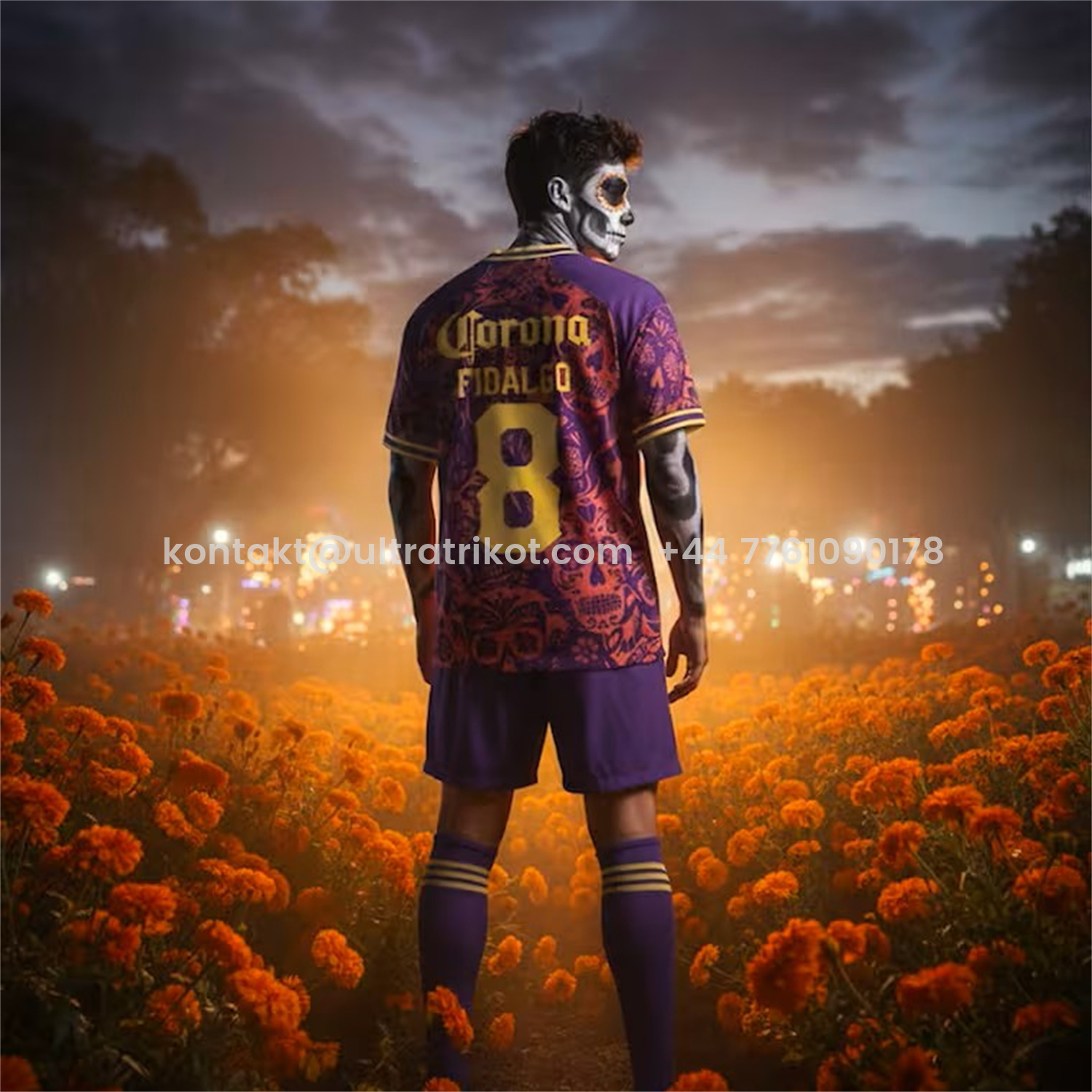 UltraTrikot-Club América 25-26 Día de Muertos Purple Jersey - Fans Version