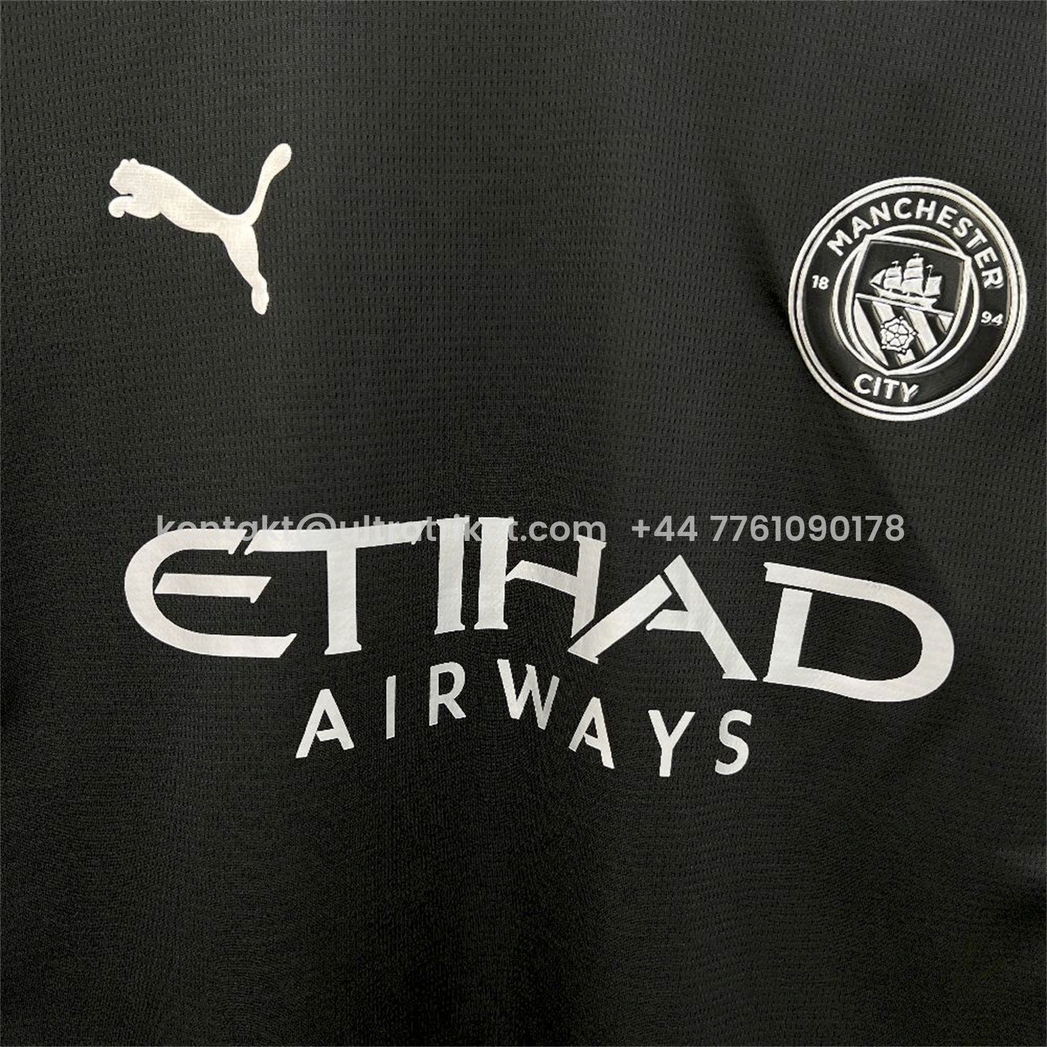UltraTrikot-Manchester City 25-26 Away Long Sleeves Black Jersey - Fans Version