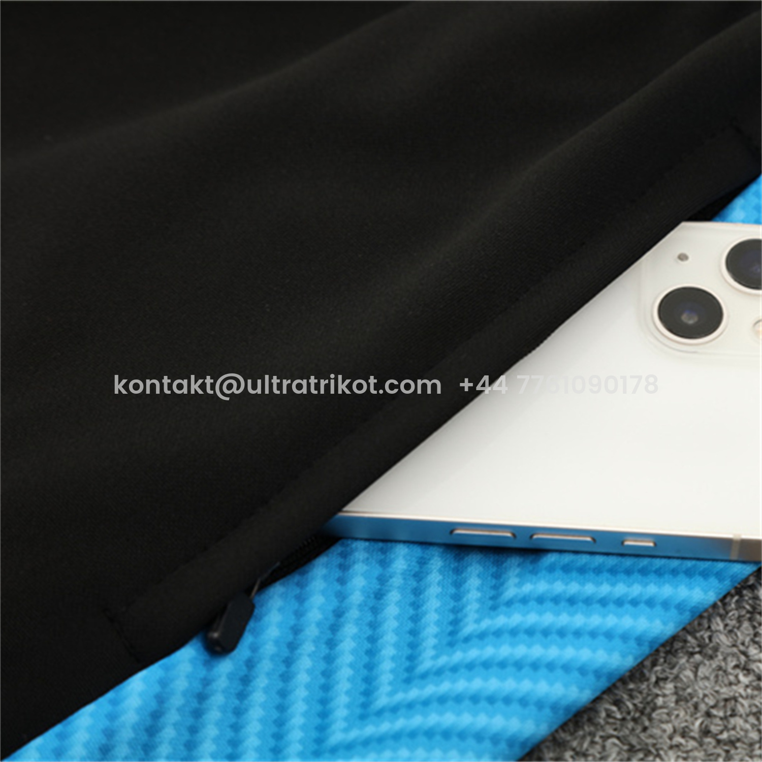 UltraTrikot-Napoli 25-26 Long Sleeve Training Set - Gray Mecha Top & Black Pants