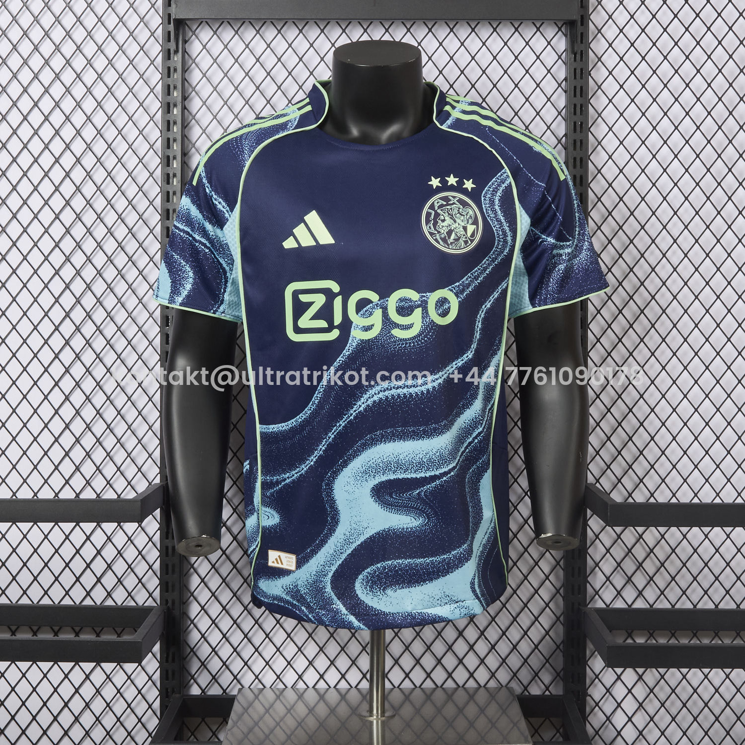 UltraTrikot-Ajax 25-26 Away Deep Blue Jersey - Player Version