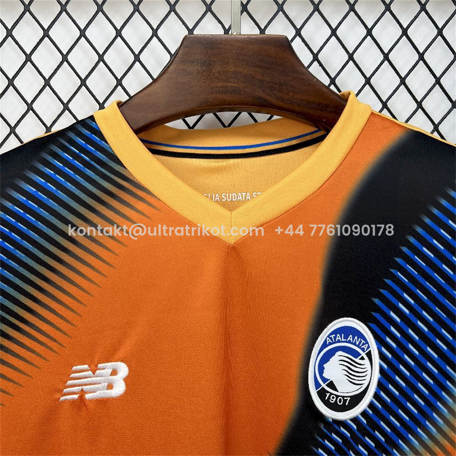 UltraTrikot-Atalanta 25-26 Third Orange And Blue Jersey - Fans Version