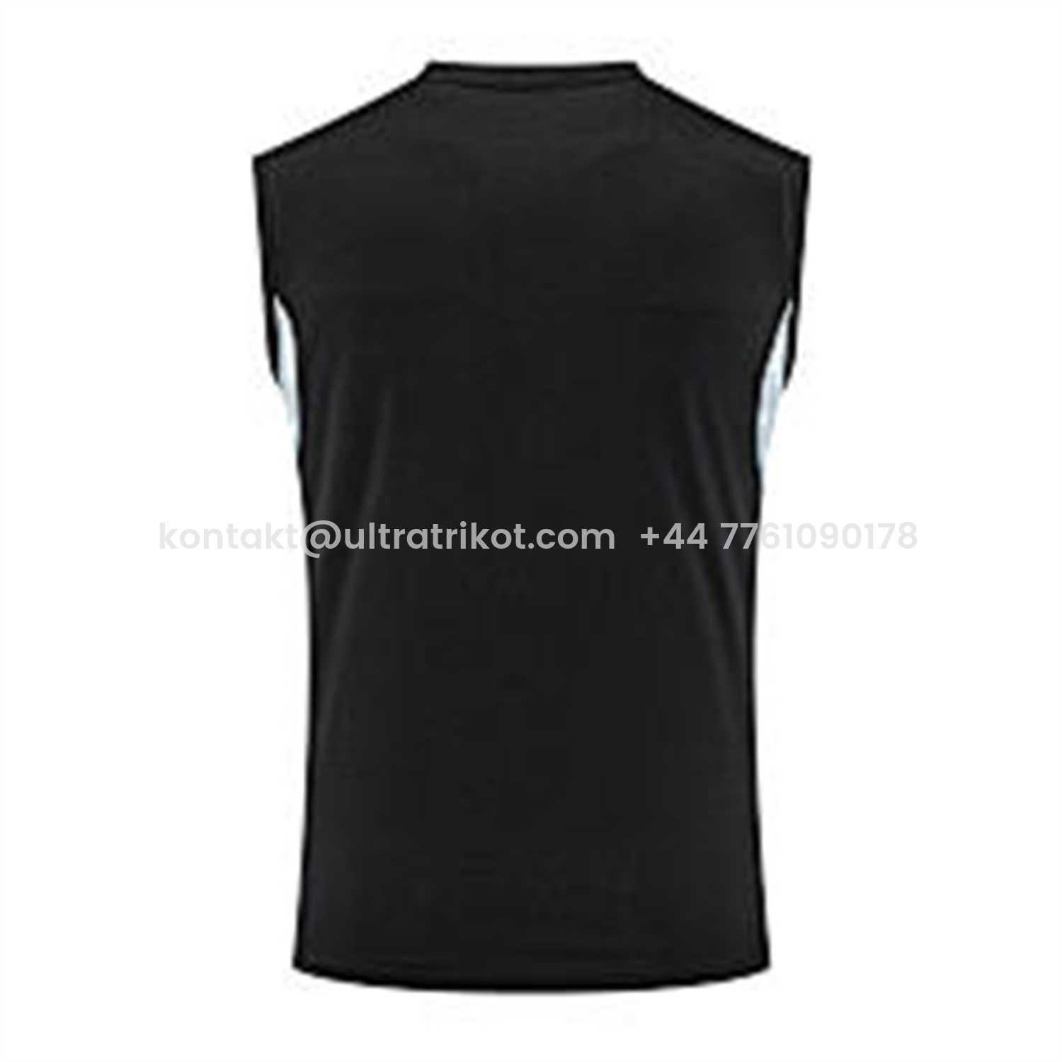 UltraTrikot-INT M.A.M 25-26 Vest Training Set - Black And Light Grey Vest & Black Shorts