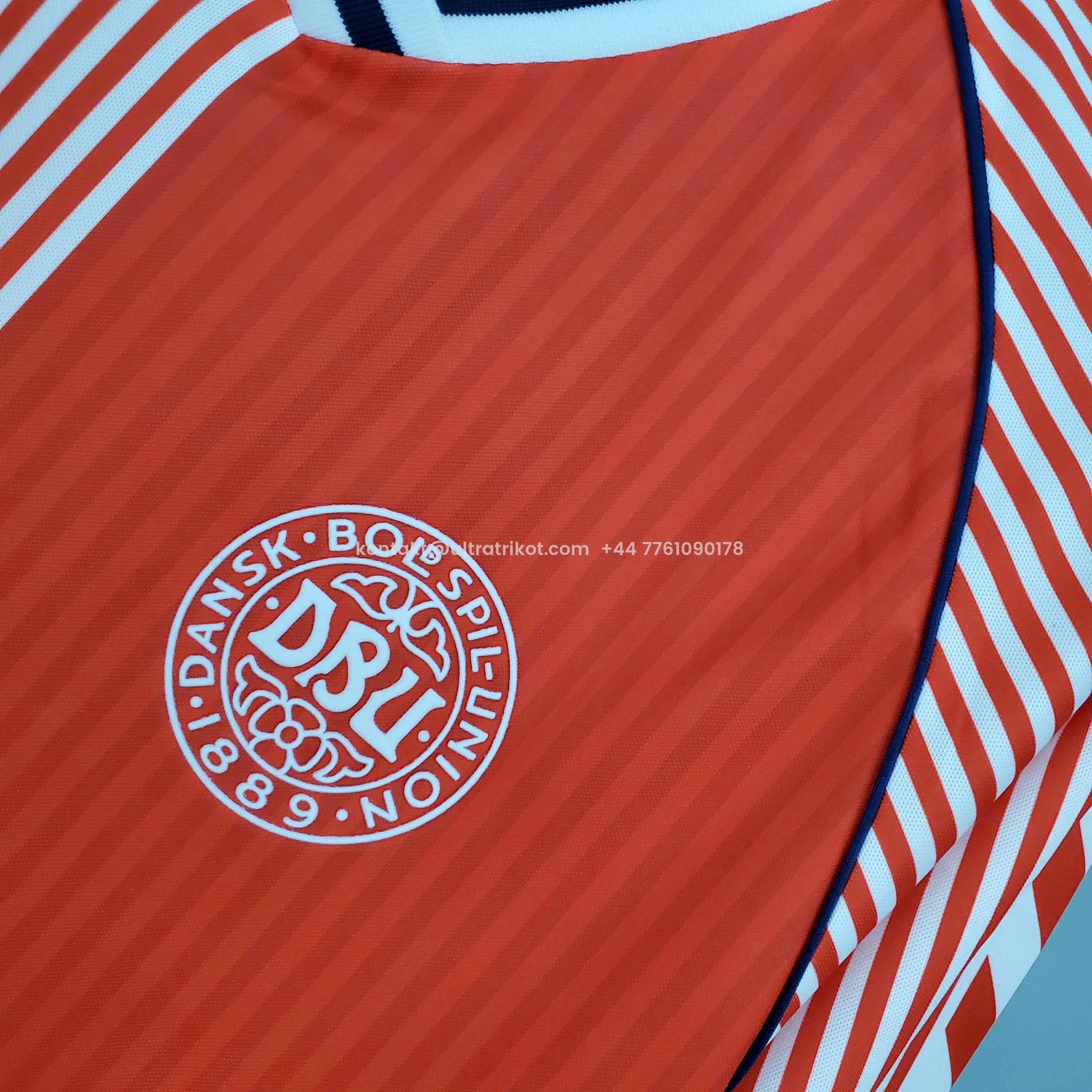 UltraTrikot-Retro Denmark 1986 Home Stadium Jersey