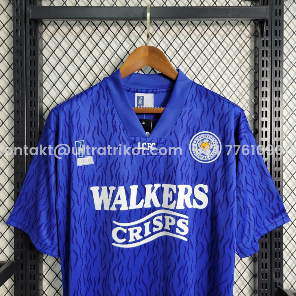 UltraTrikot-Retro Leicester city 1992-94 Home Stadium Jersey