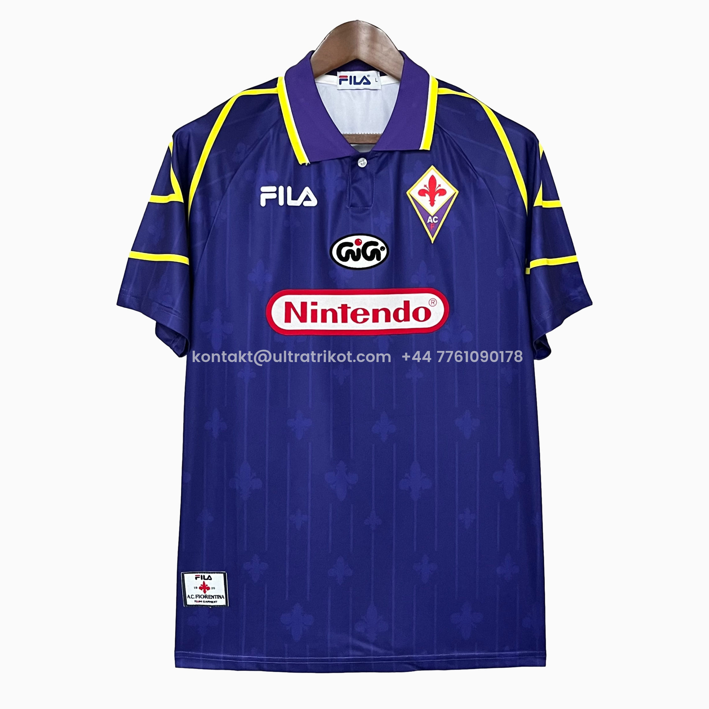 UltraTrikot-Retro Fiorentina 1997-98 Home Stadium Jersey