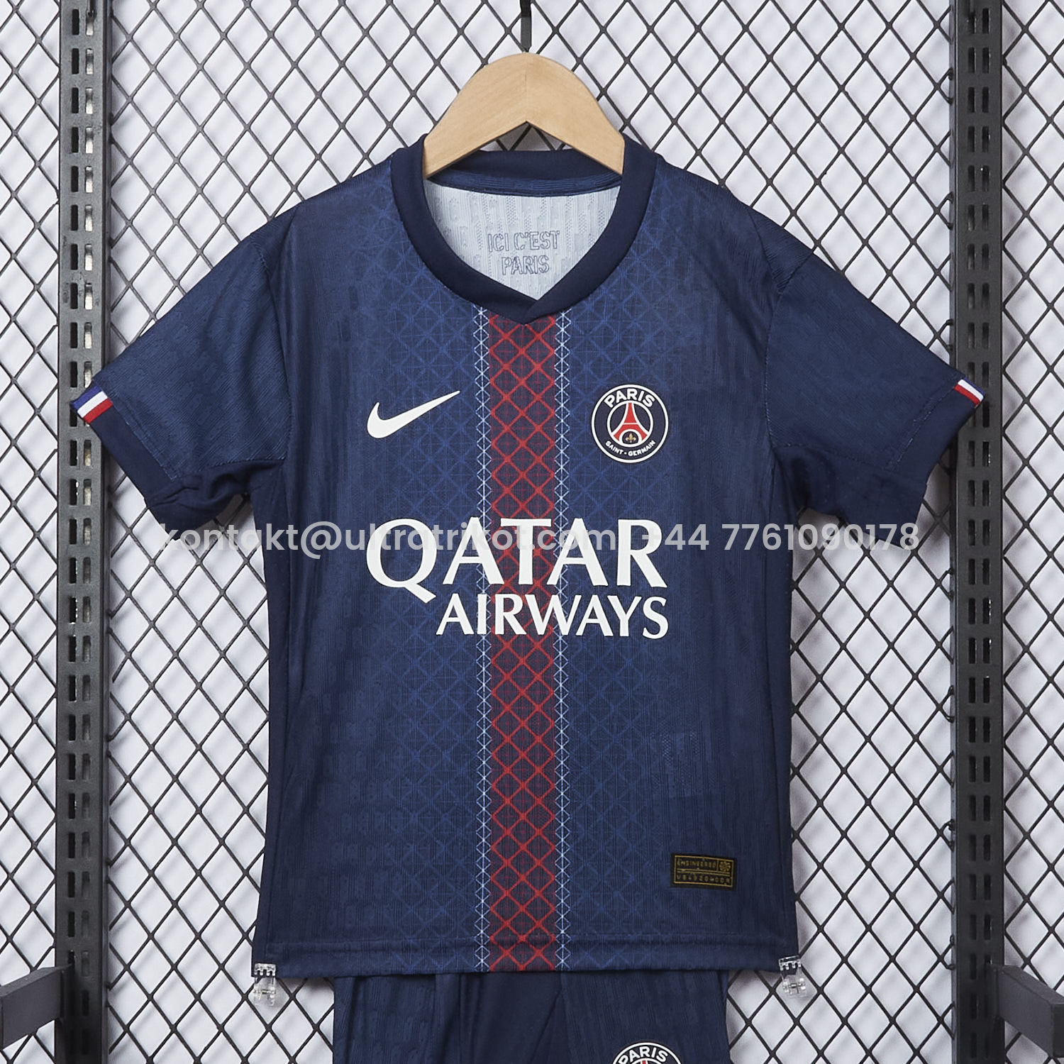 UltraTrikot-Paris Saint-Germain PSG 25-26 Home Kids Kit - Player Version