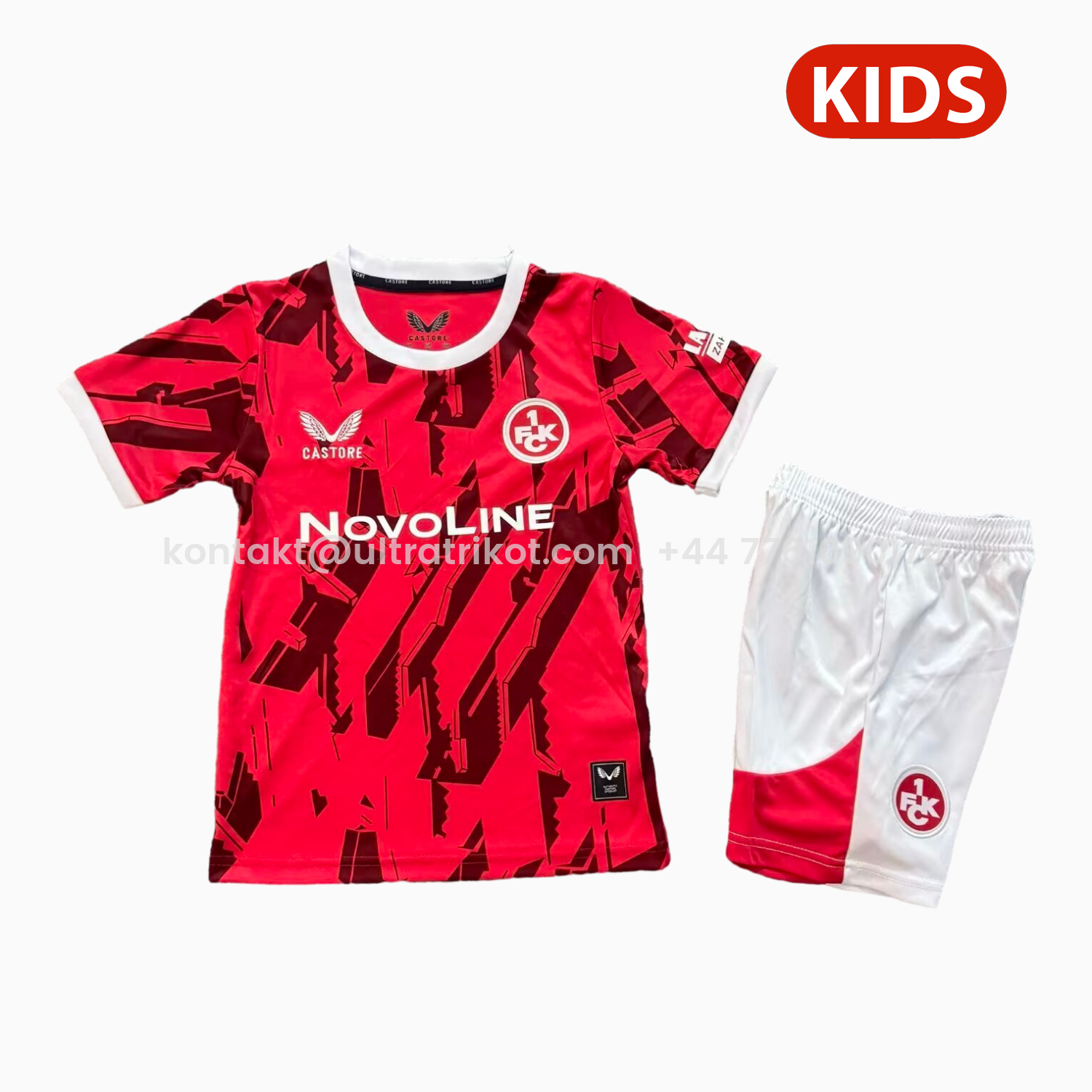 UltraTrikot-Kaiserslautern 25-26 Home Kids Kit