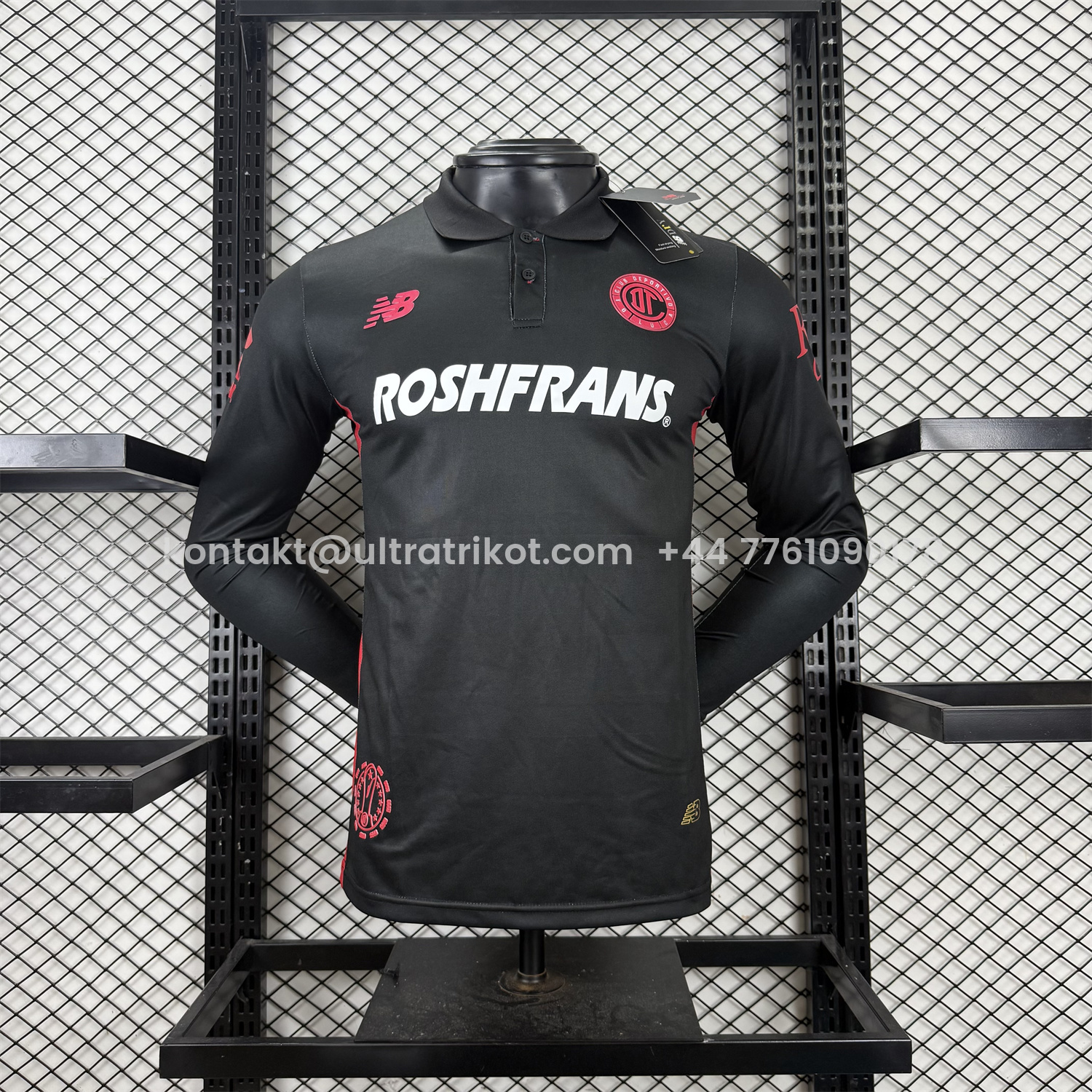 UltraTrikot-Toluca 25-26 Third Black Long Sleeves Jersey - Player Version