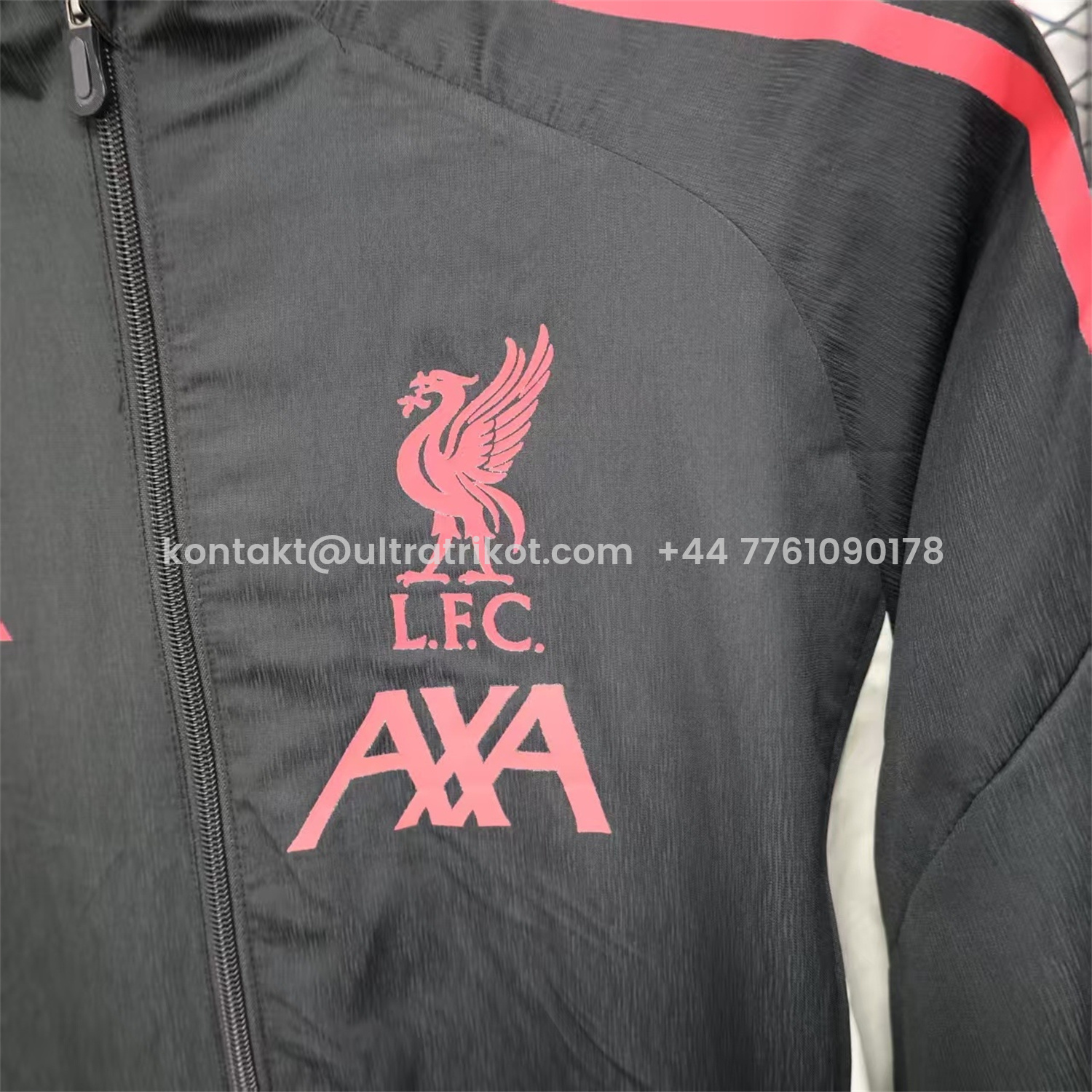 UltraTrikot-Liver.pool 25-26 Black Windbreaker Jacket 