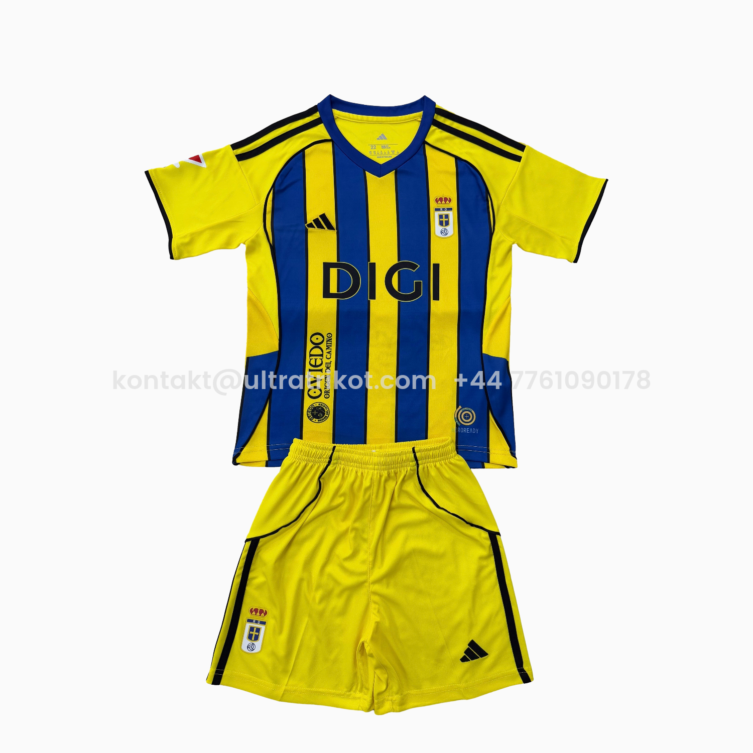 UltraTrikot-Real Oviedo 25-26 Away Men's Adult Jersey Set - Fans Version