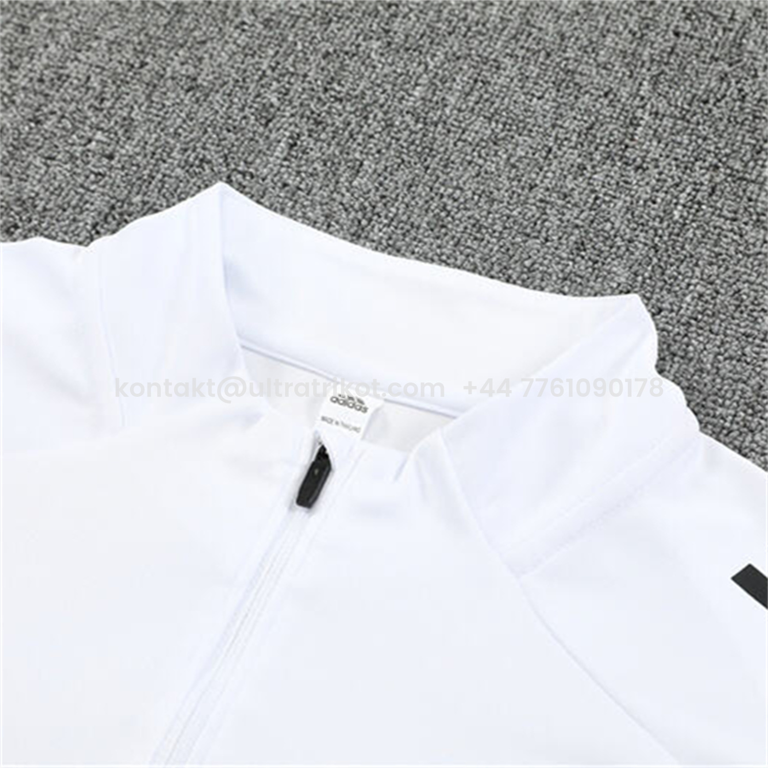 UltraTrikot-Manchester United 25-26 Long Sleeve Training Set - White Top & Black Pants