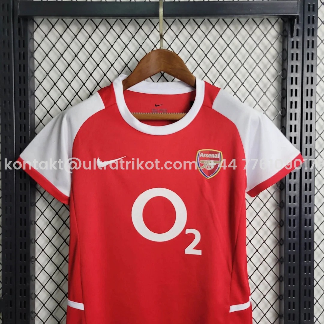 UltraTrikot-Retro Arsenal 2002-04 Home Stadium Kids Kit