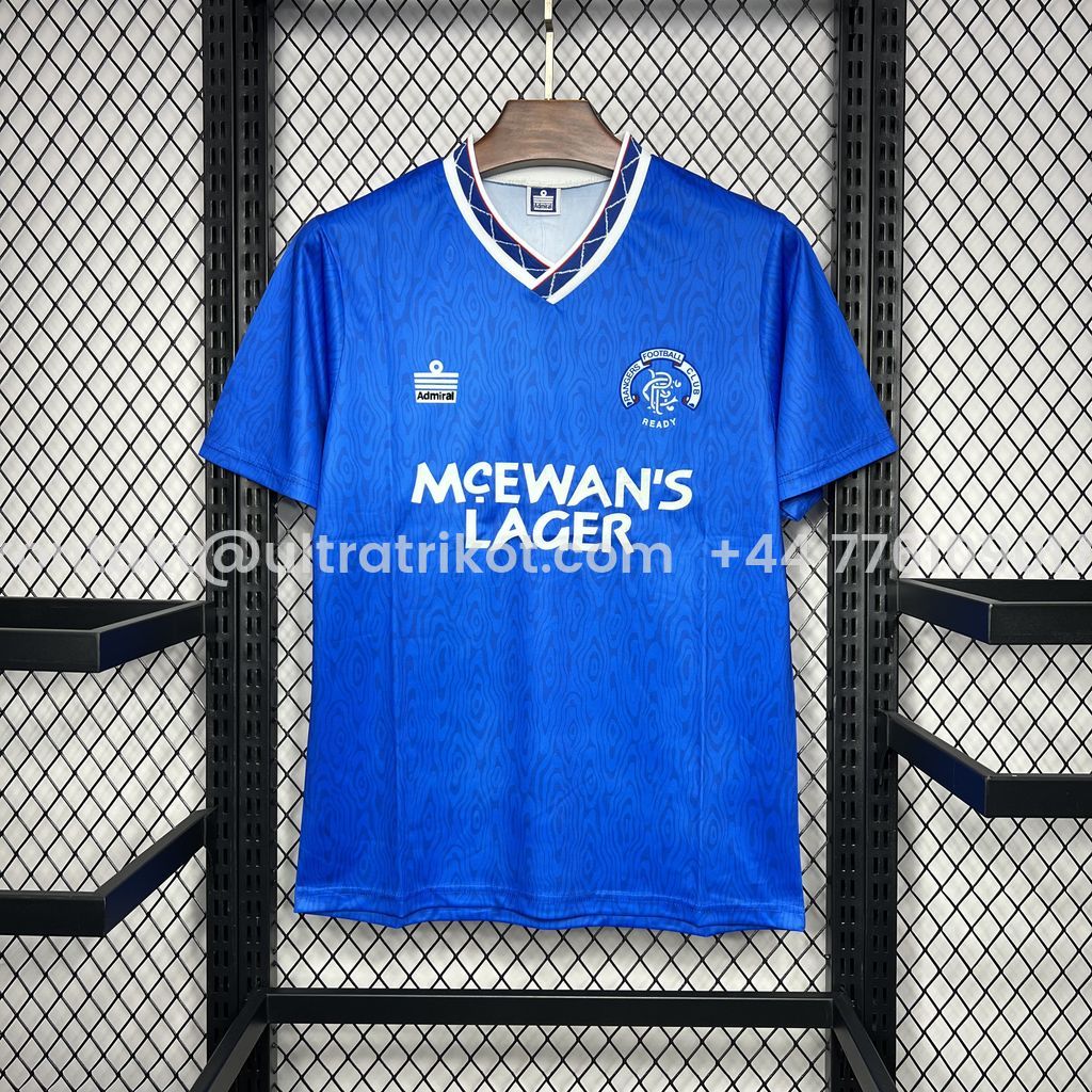 UltraTrikot-Retro Glasgow Rangers 1990-92 Home Stadium Jersey