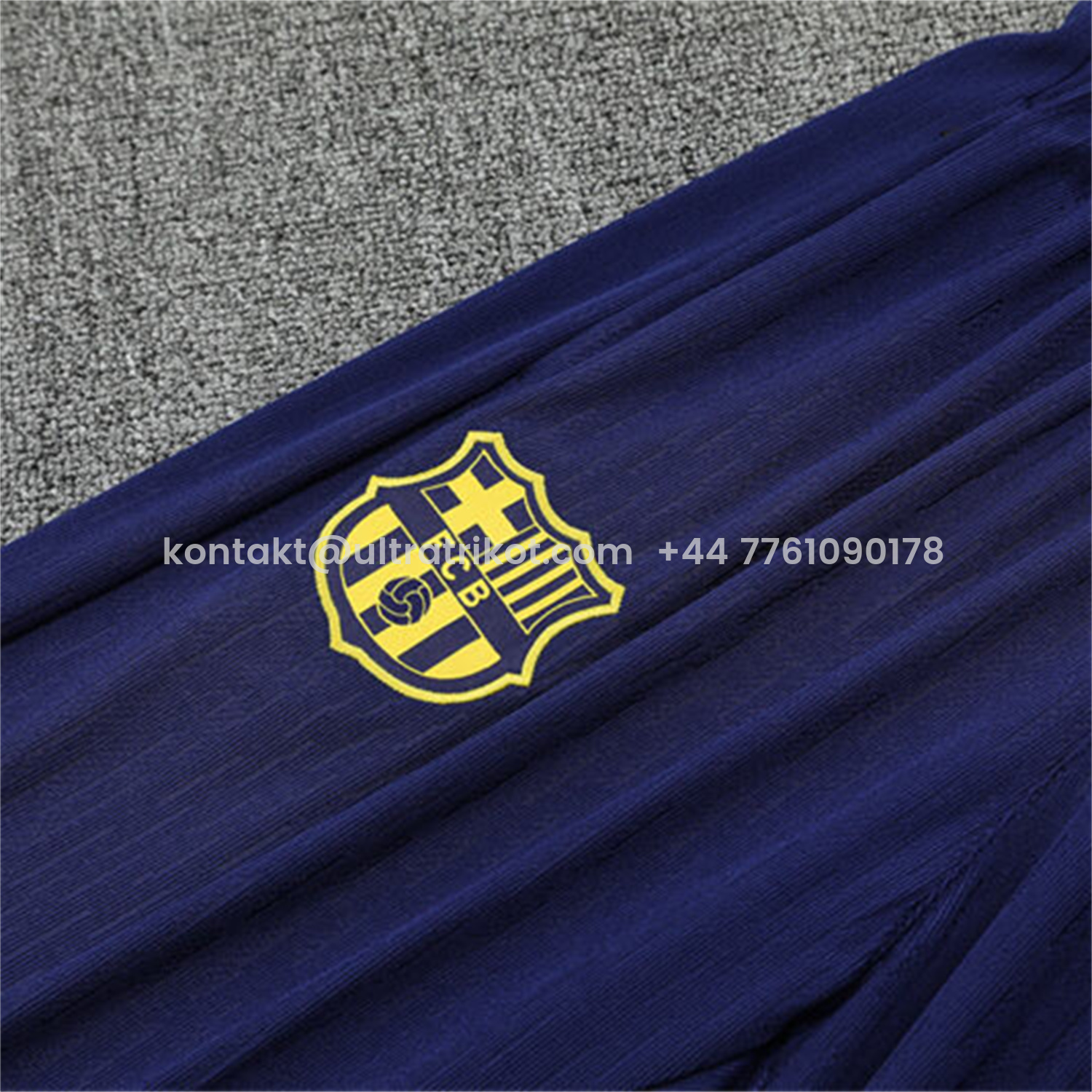 UltraTrikot-Barcelona 25-26 Kids Long Sleeve Training Set - Purple Camouflage Top & Blue Pants