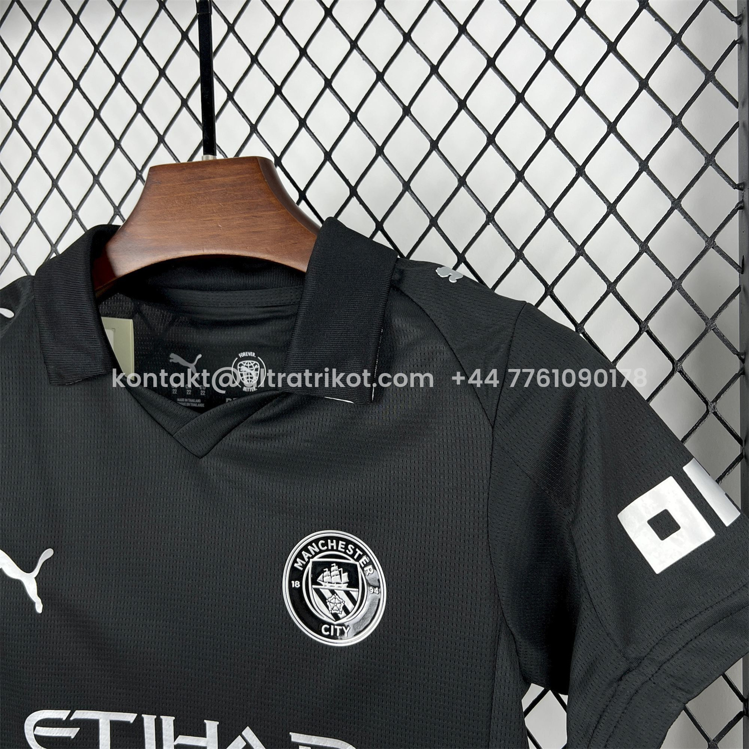 UltraTrikot-Manchester City 25-26 Away Black Kids Kit