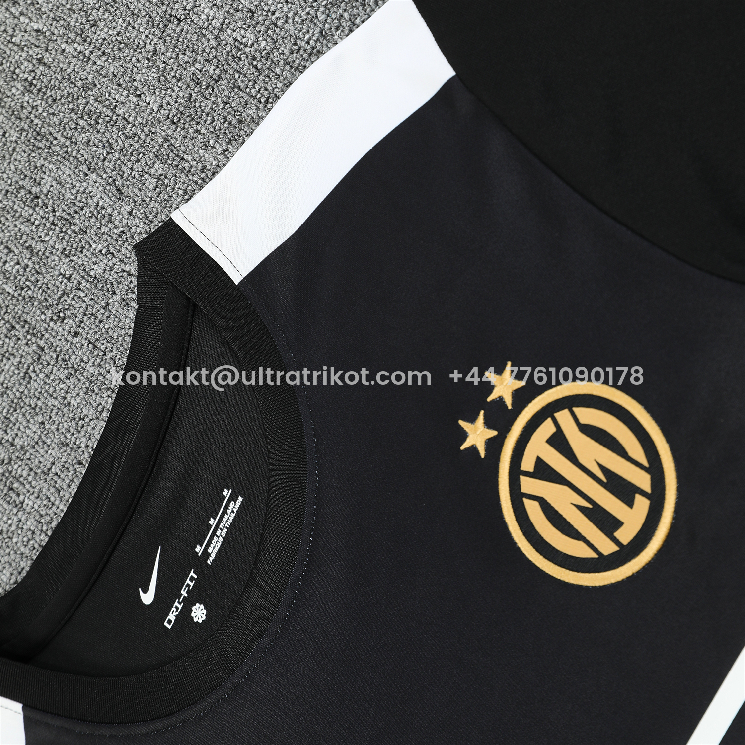 UltraTrikot-Inter Milan 25-26 Short-Sleeve Training Set - Black Top & Black Shorts