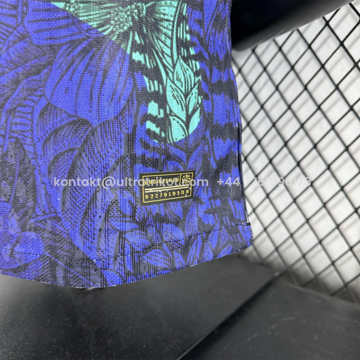 UltraTrikot-Brazil 25-26 Blue Flowers and Leaves Jersey - Player Version