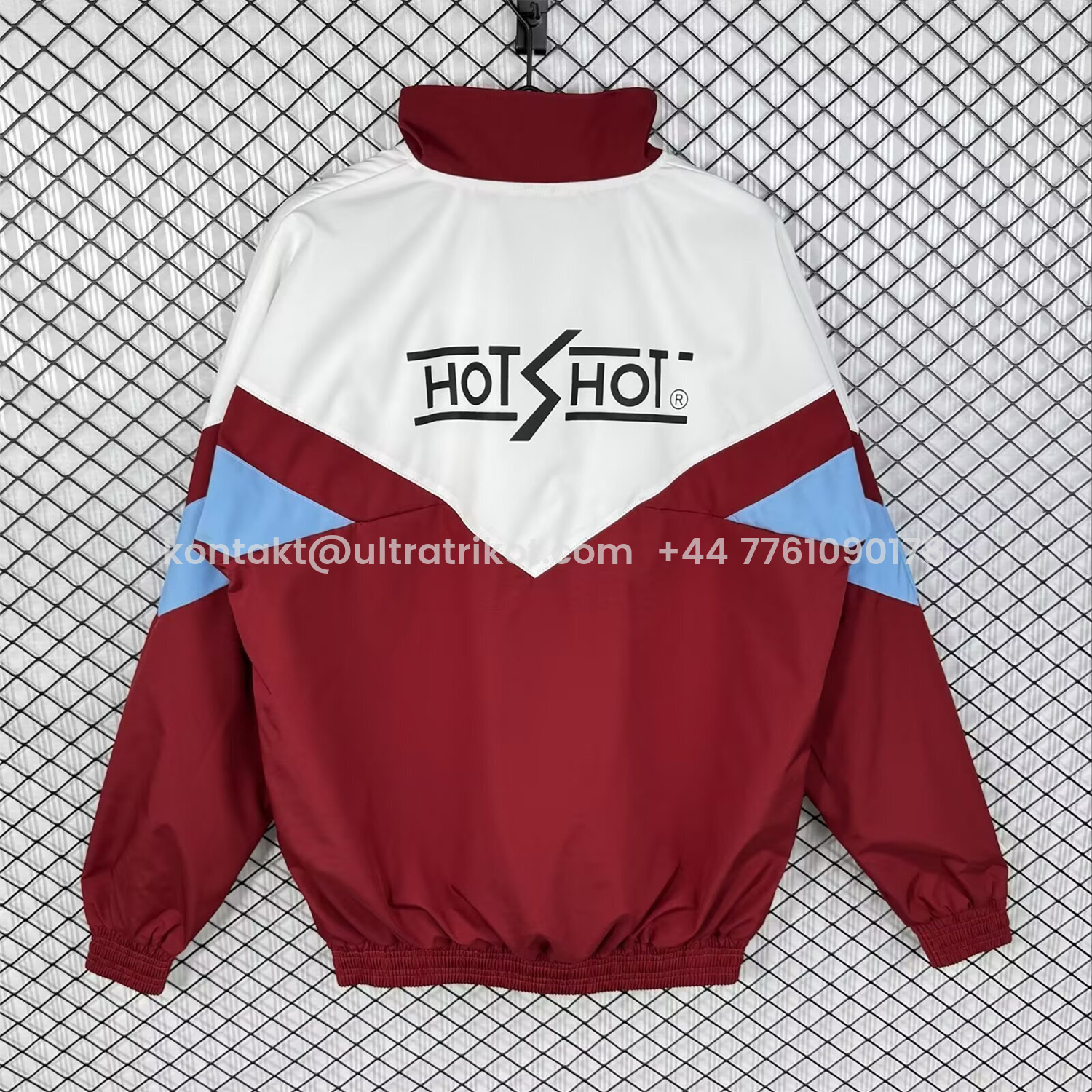 UltraTrikot-Retro Sevilla 1993-94 Home Windbreaker Jacket - White And Red