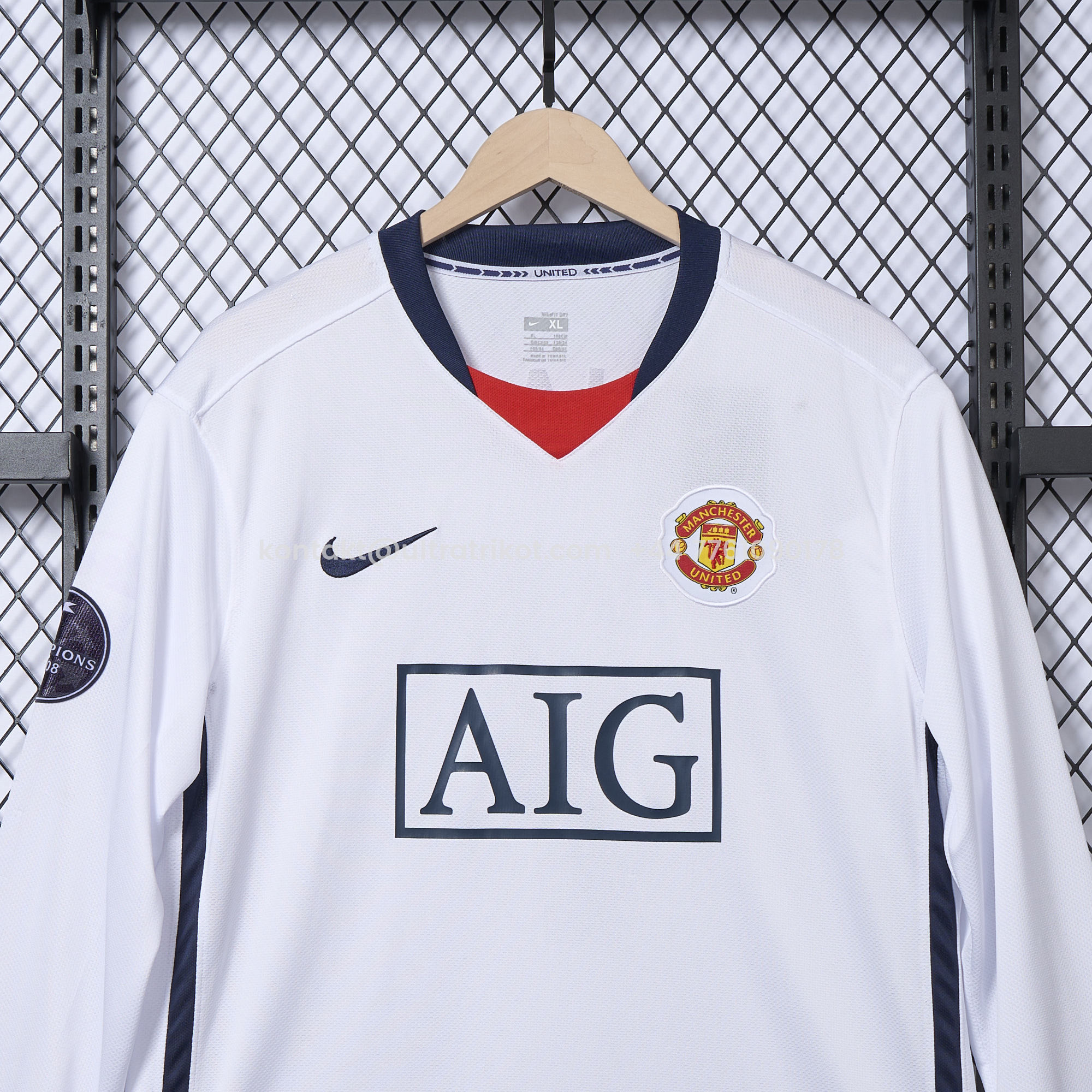 UltraTrikot-Retro Manchester United 08-09 Away Long Sleeve Jersey