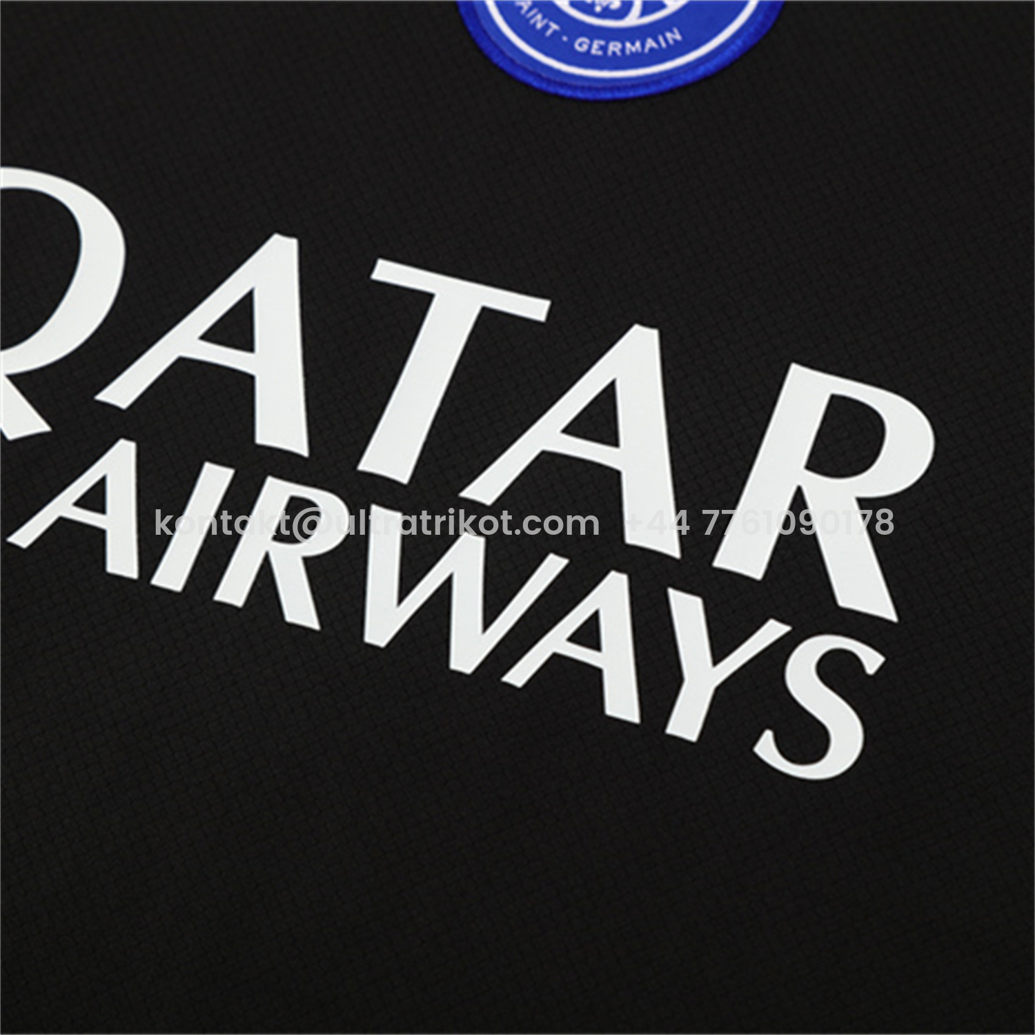 UltraTrikot-Paris Saint-Germain PSG 25-26 Short-Sleeve Training Set - White Edge Black Top & Black Shorts