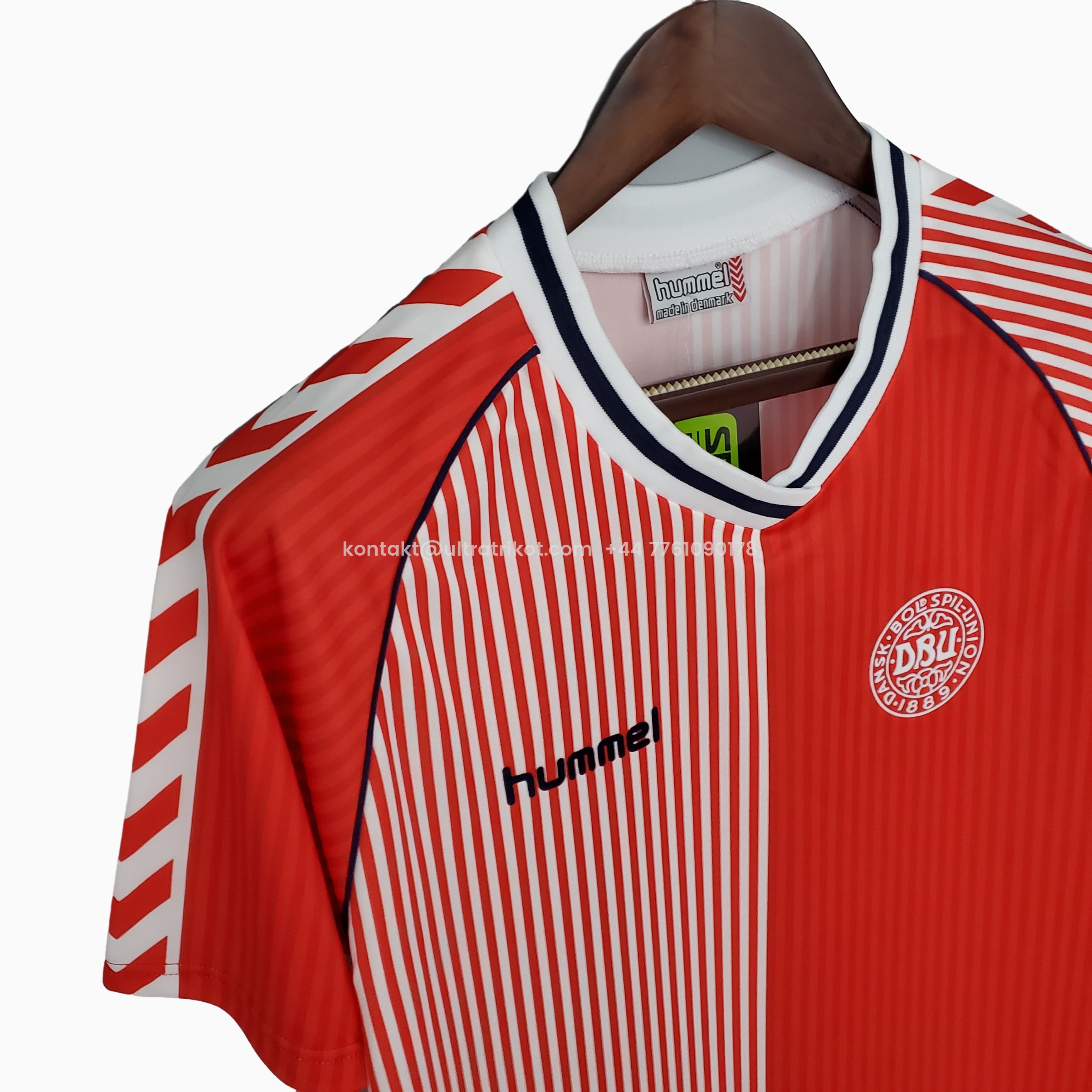 UltraTrikot-Retro Denmark 1986 Home Stadium Jersey