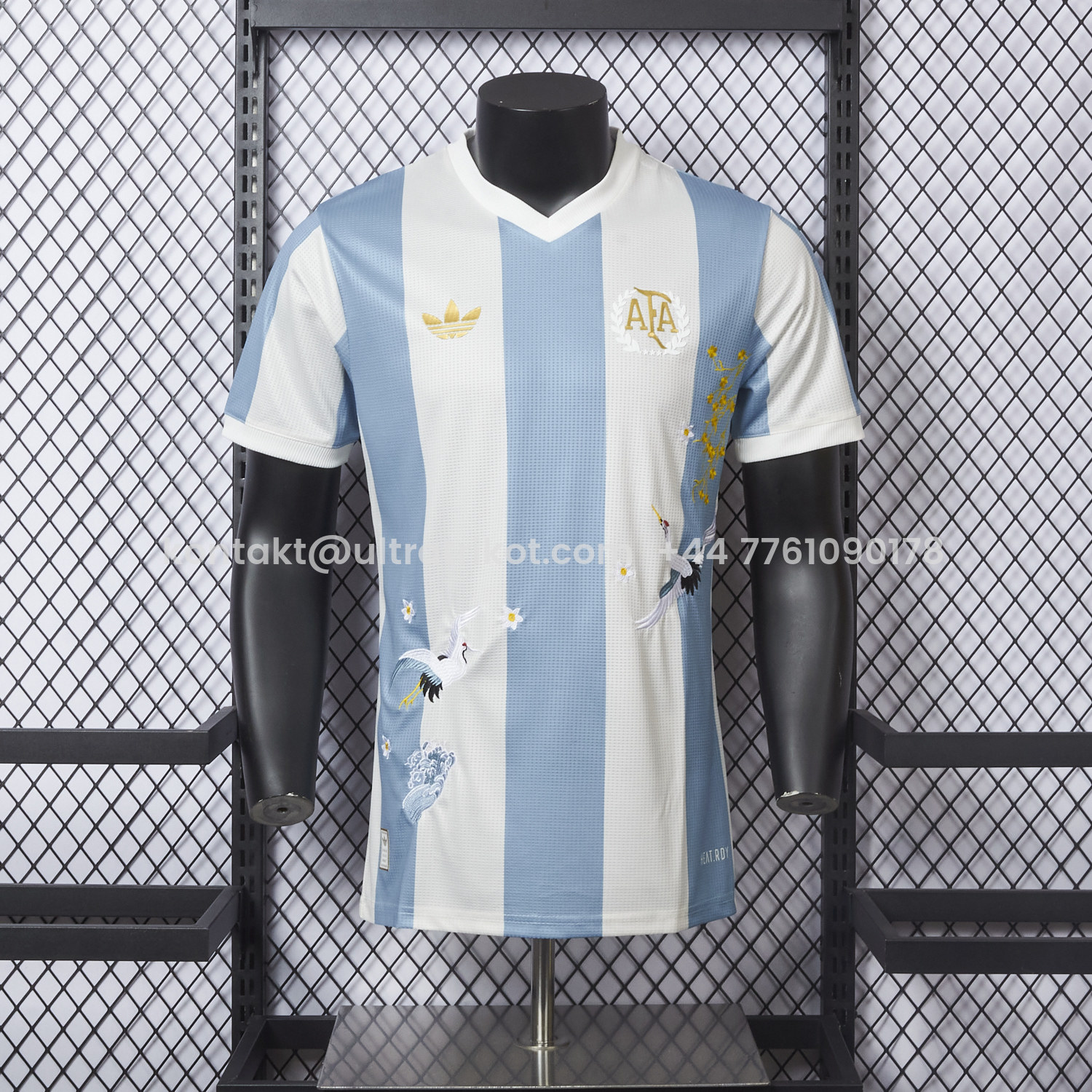 UltraTrikot-【Embroidered Flower Version】Argentina 25-26 50th Anniversary Jersey - Player Version