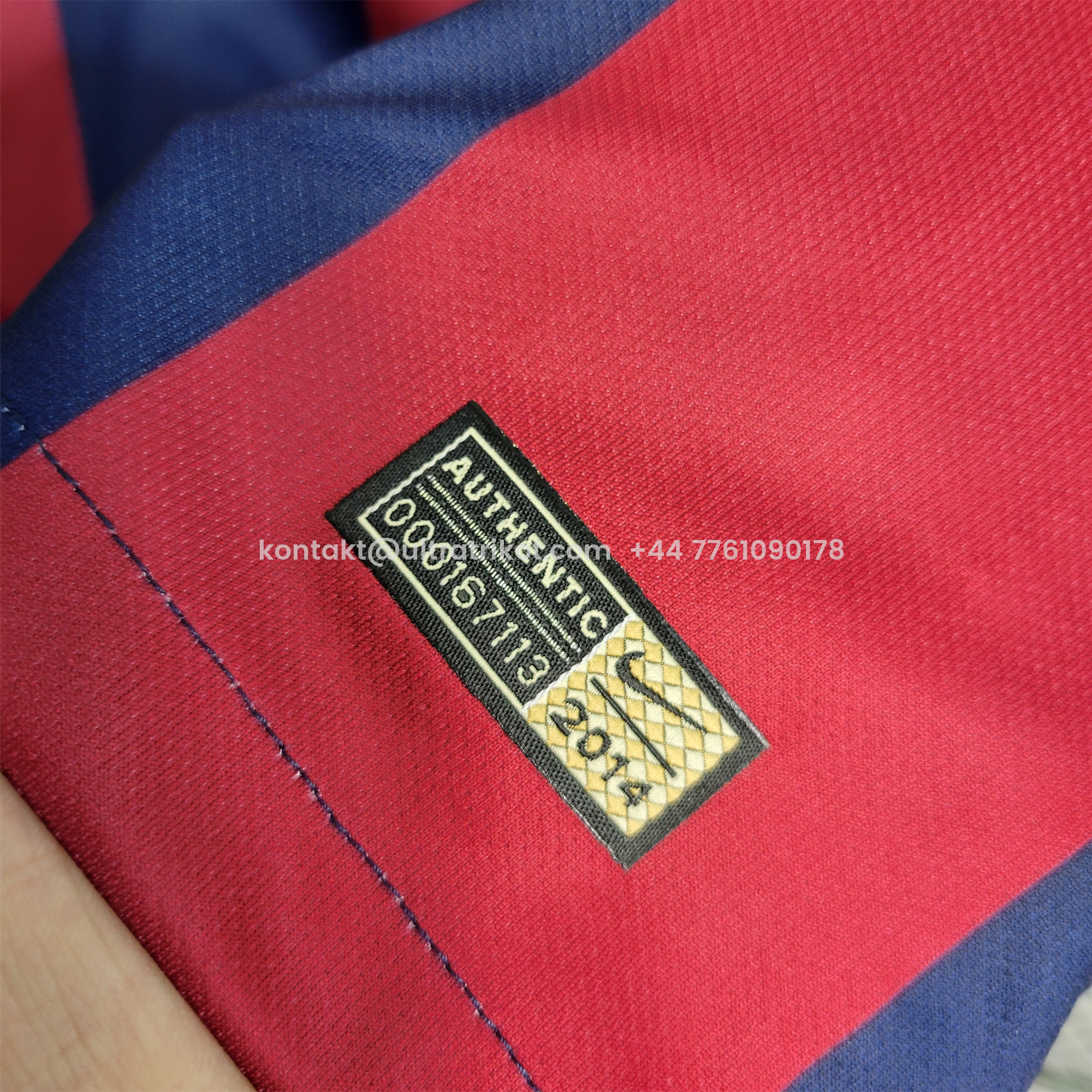 UltraTrikot-Retro Barcelona 14-15 Home Stadium Long Sleeve Jersey