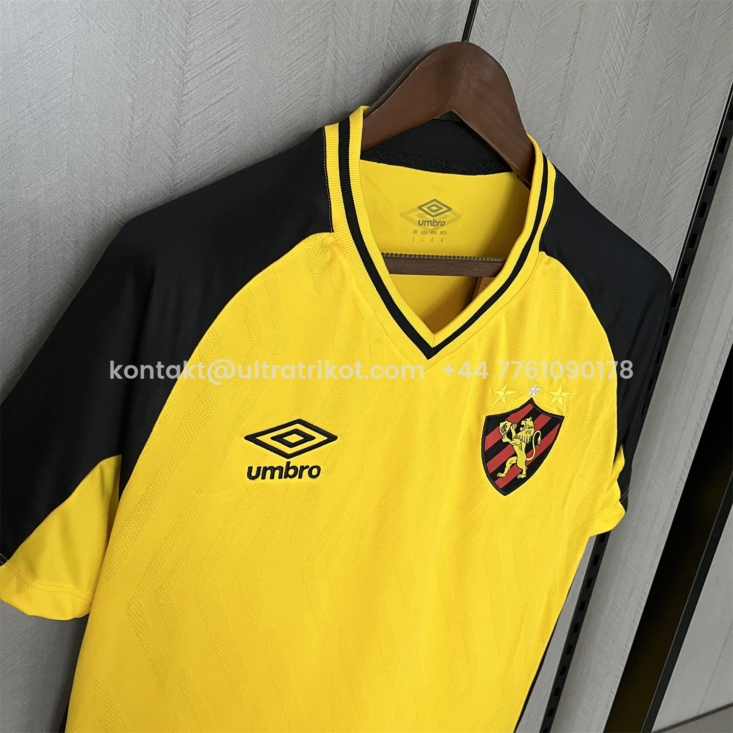 UltraTrikot-Sport Recife 25-26 Away Yellow Unsponsored Jersey - Fans Version
