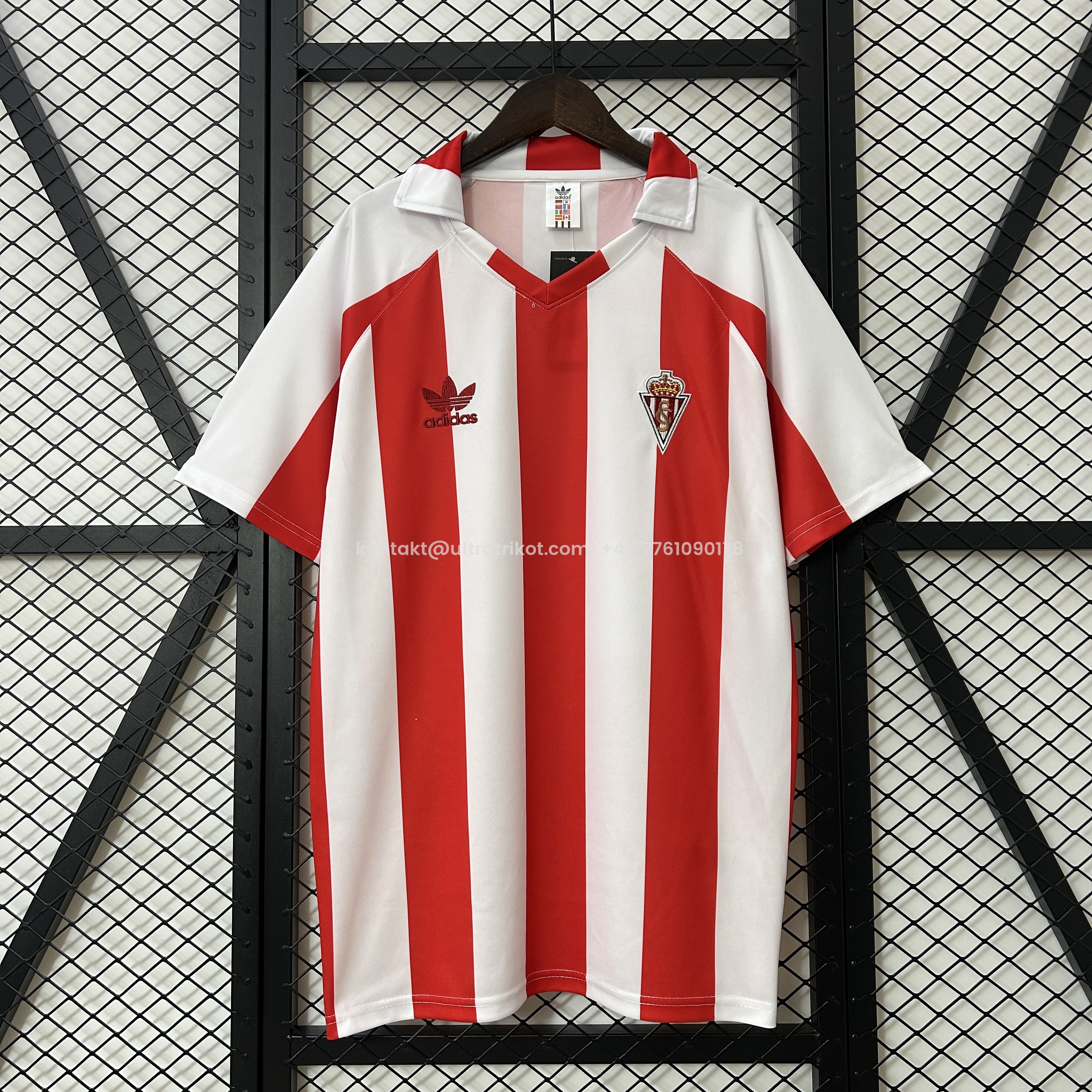 UltraTrikot-Retro Sporting Gijon 1986-87 Home Jersey