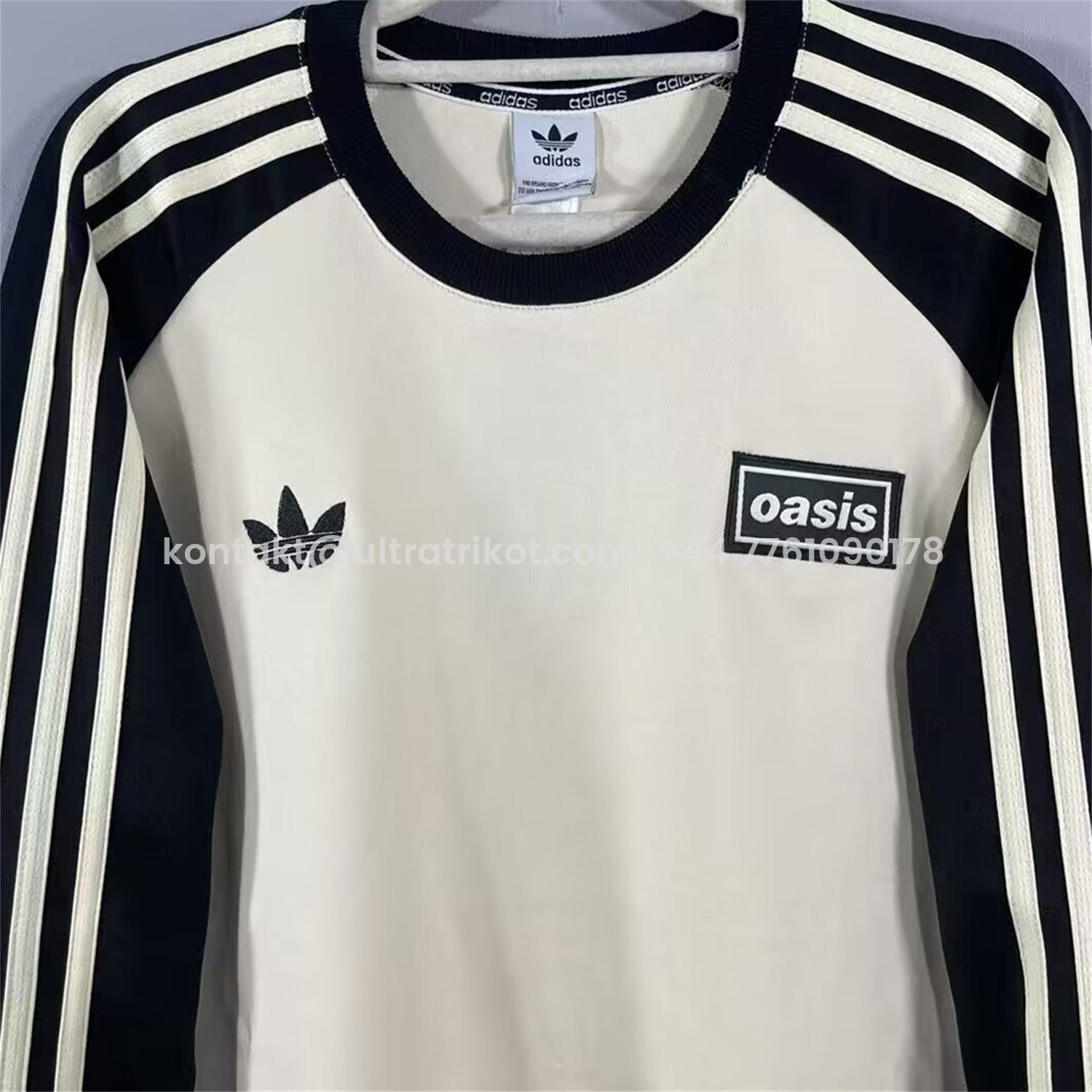 UltraTrikot-Adidas 25-26 Oasis Originals Tour Cream Long Sleeves Jersey - Fans Version