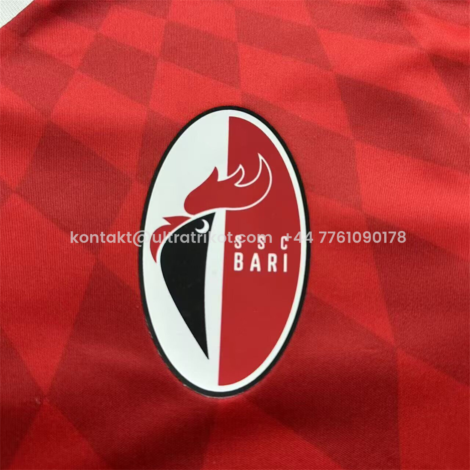 UltraTrikot-SSC Bari 25-26 Away Red Jersey - Fans Version
