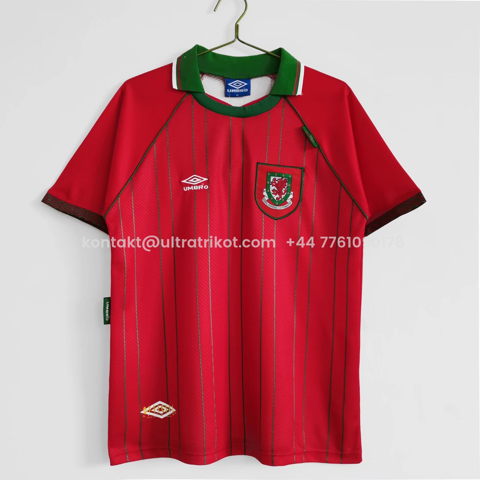UltraTrikot-Retro Wales 1994 Home Stadium Jersey