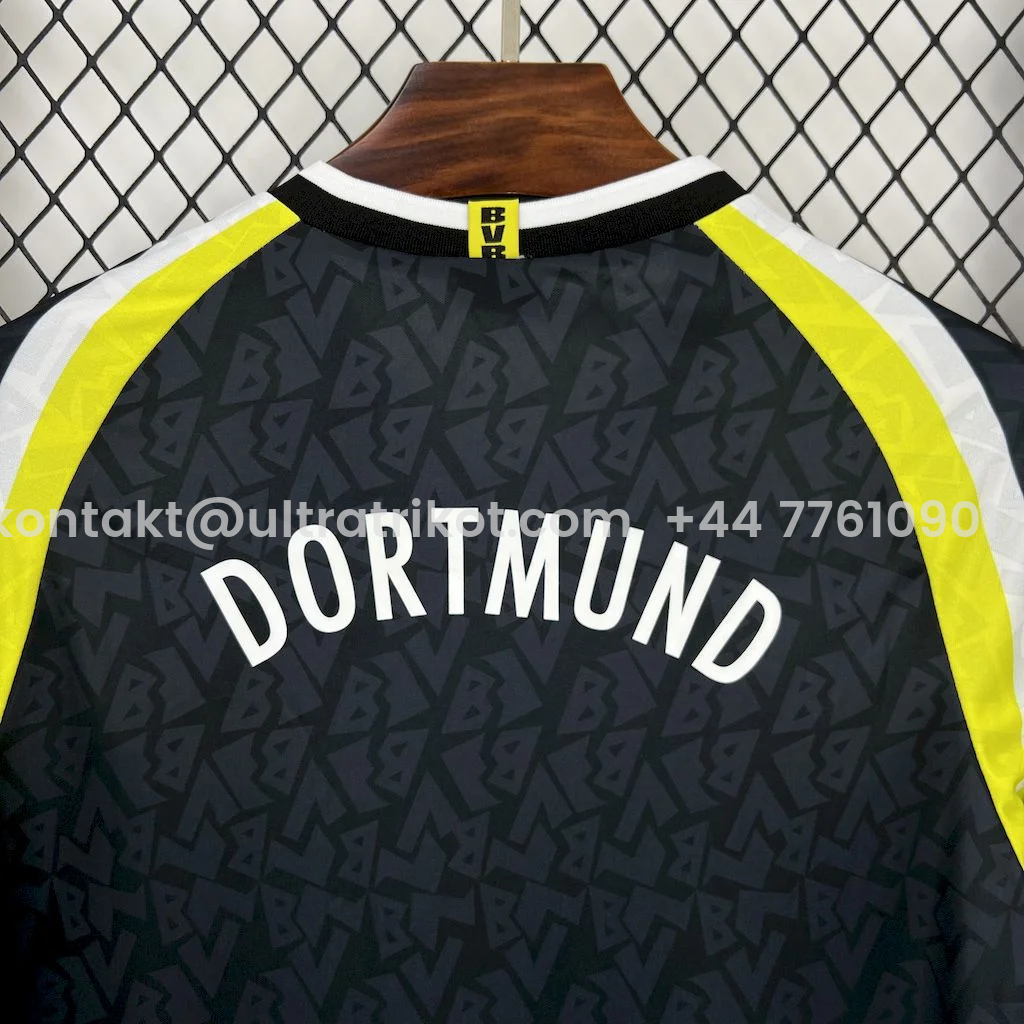 UltraTrikot-Retro Dortmund 1995-96 Away Long Sleeves Jersey