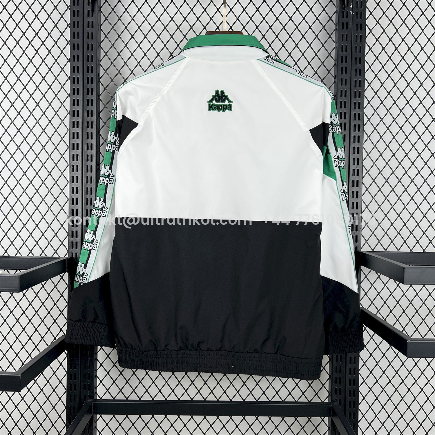 UltraTrikot-Retro Real Betis 1995-96 Black And White Windbreaker
