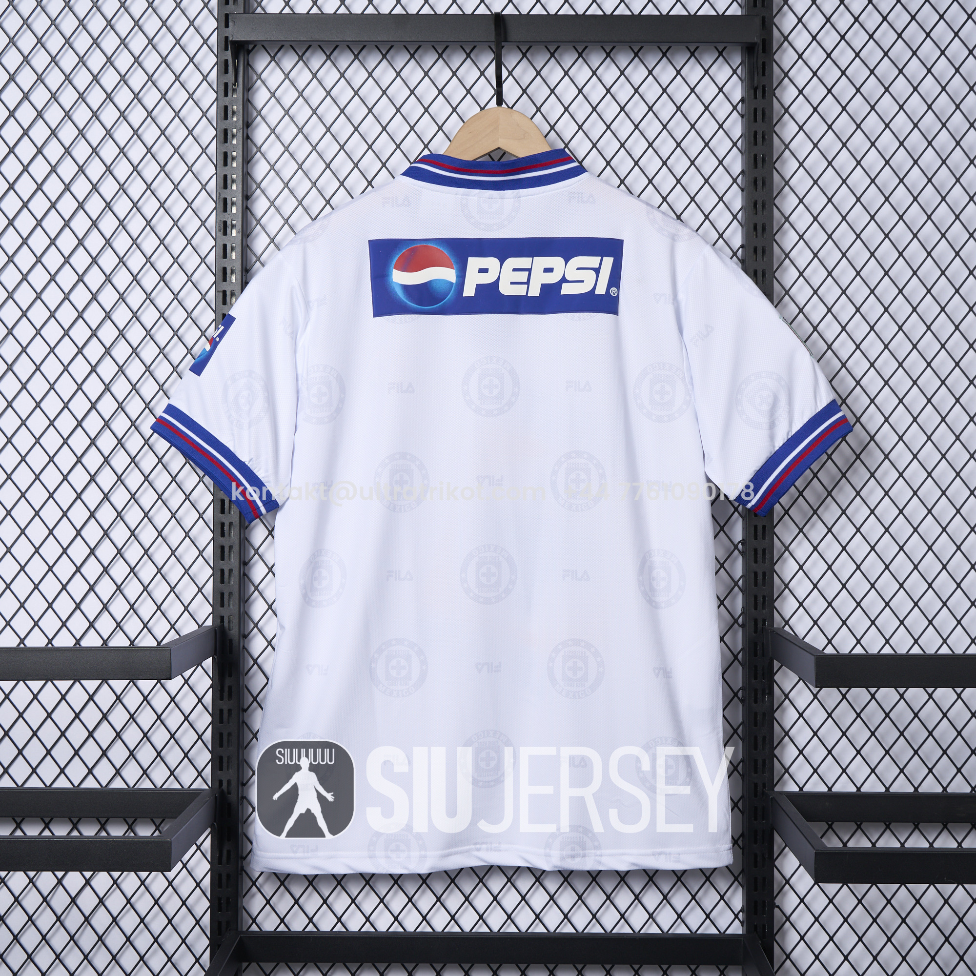 UltraTrikot-Retro Cruz Azul 1998-99 Away Jersey - Fans Version