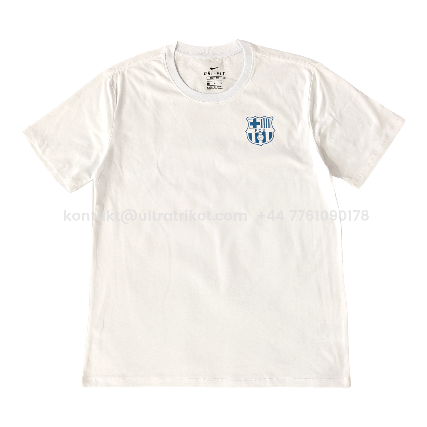 UltraTrikot-Barcelona Fun Crest Design Dynamic And Modern Features T-shirt【White】