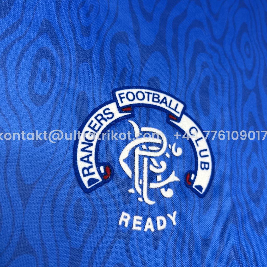 UltraTrikot-Retro Glasgow Rangers 1990-92 Home Stadium Jersey