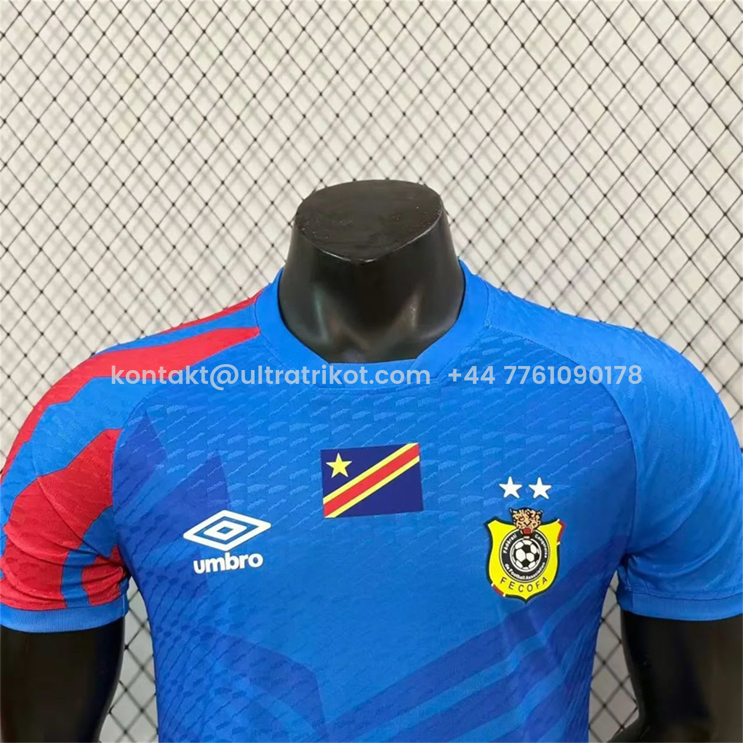 UltraTrikot-Retro Congo 2023 Home Blue Jersey - Player Version