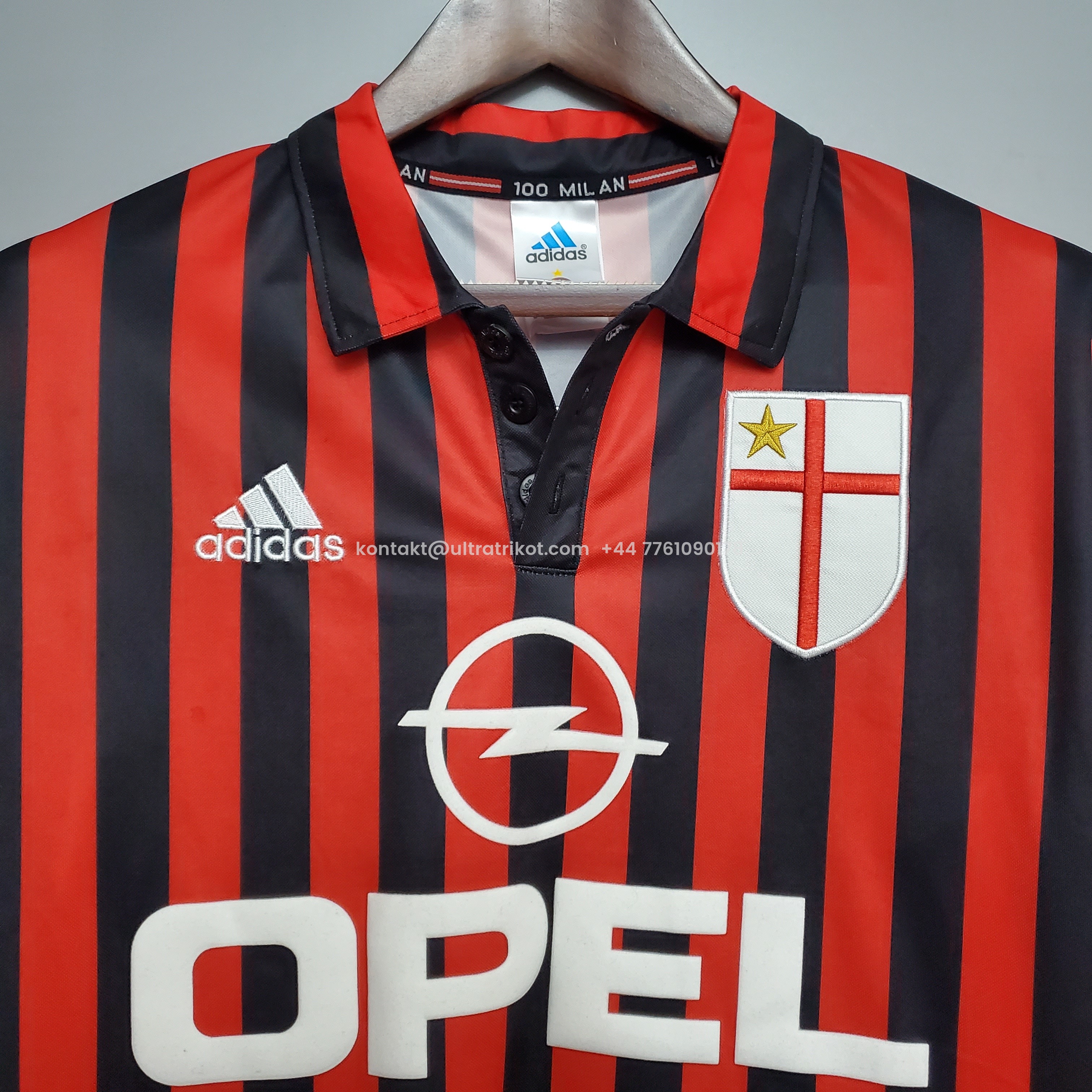 UltraTrikot-Retro AC Milan 99-00 Home Stadium Jersey