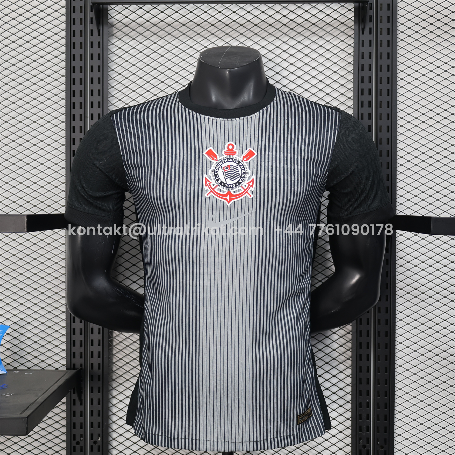 UltraTrikot-Corinthians 25-26 Black Unsponsored Goalkeeper Jersey - Player Version