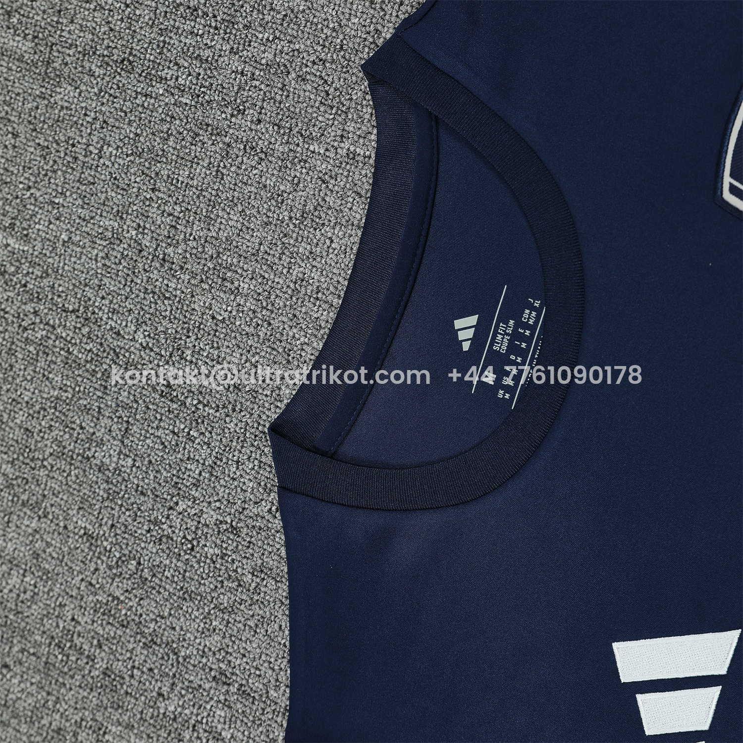 UltraTrikot-Arsenal 25-26 Vest Training Set - Deep Blue Vest and Shorts