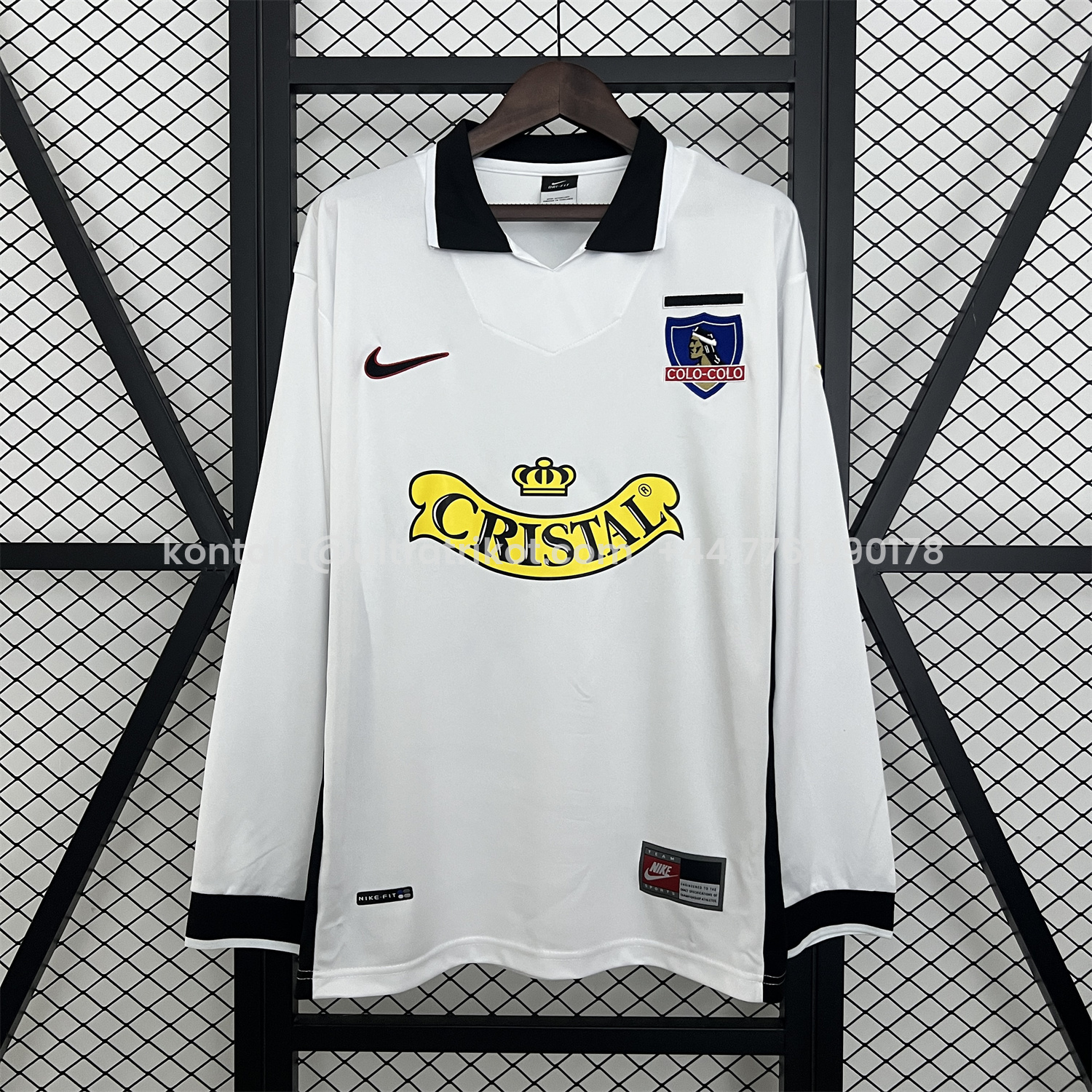 UltraTrikot-Retro Colo Colo 1998-99 Home Long Sleeves Jersey