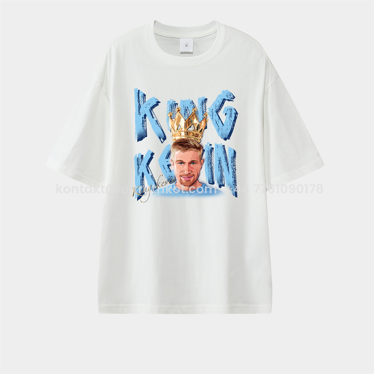 UltraTrikot-Manchester City King Kevin De Bruyne Unisex Pure Cotton T-shirt