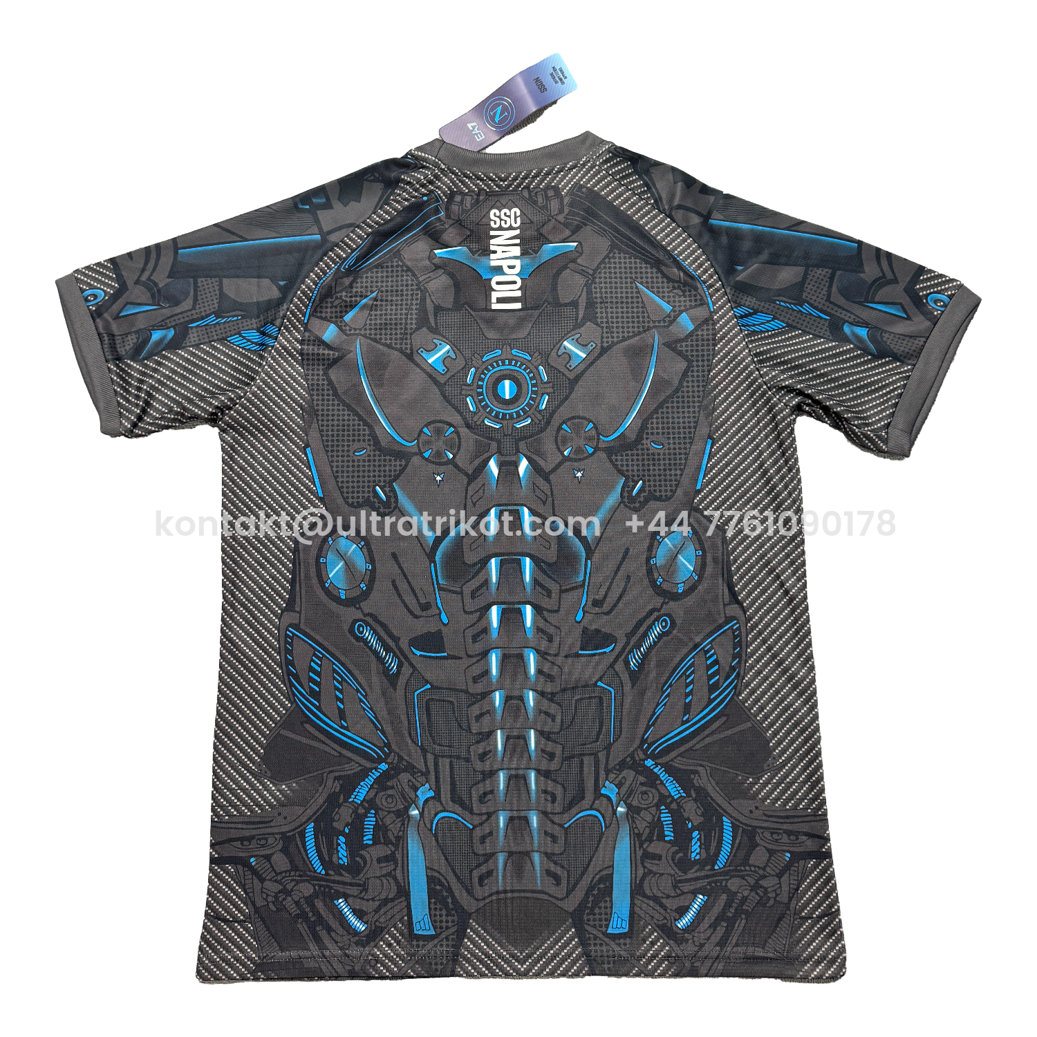 UltraTrikot-Napoli 25-26 Black Mecha Training Jersey - Fans Version