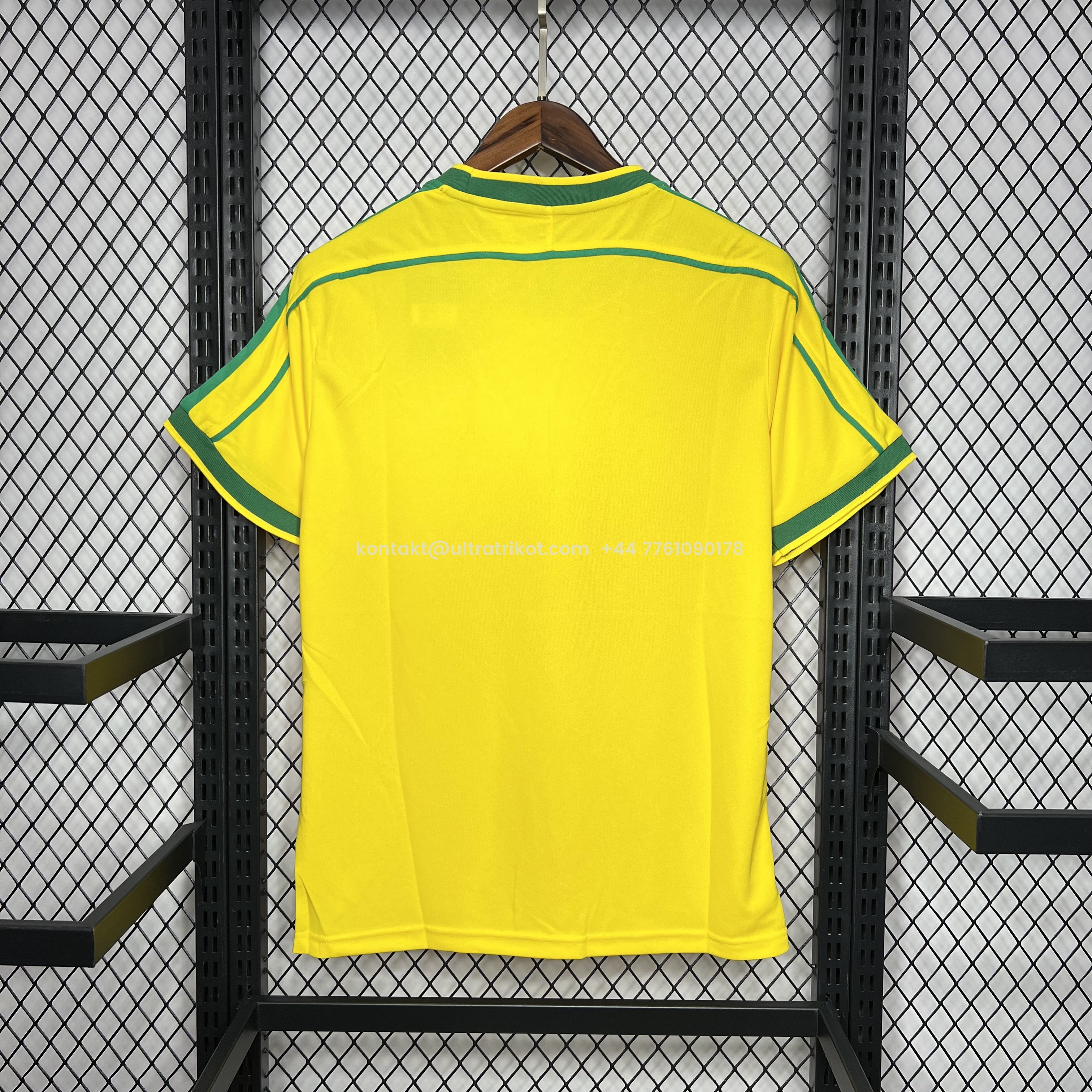 UltraTrikot-Retro Brazil 1998 Home Stadium Jersey