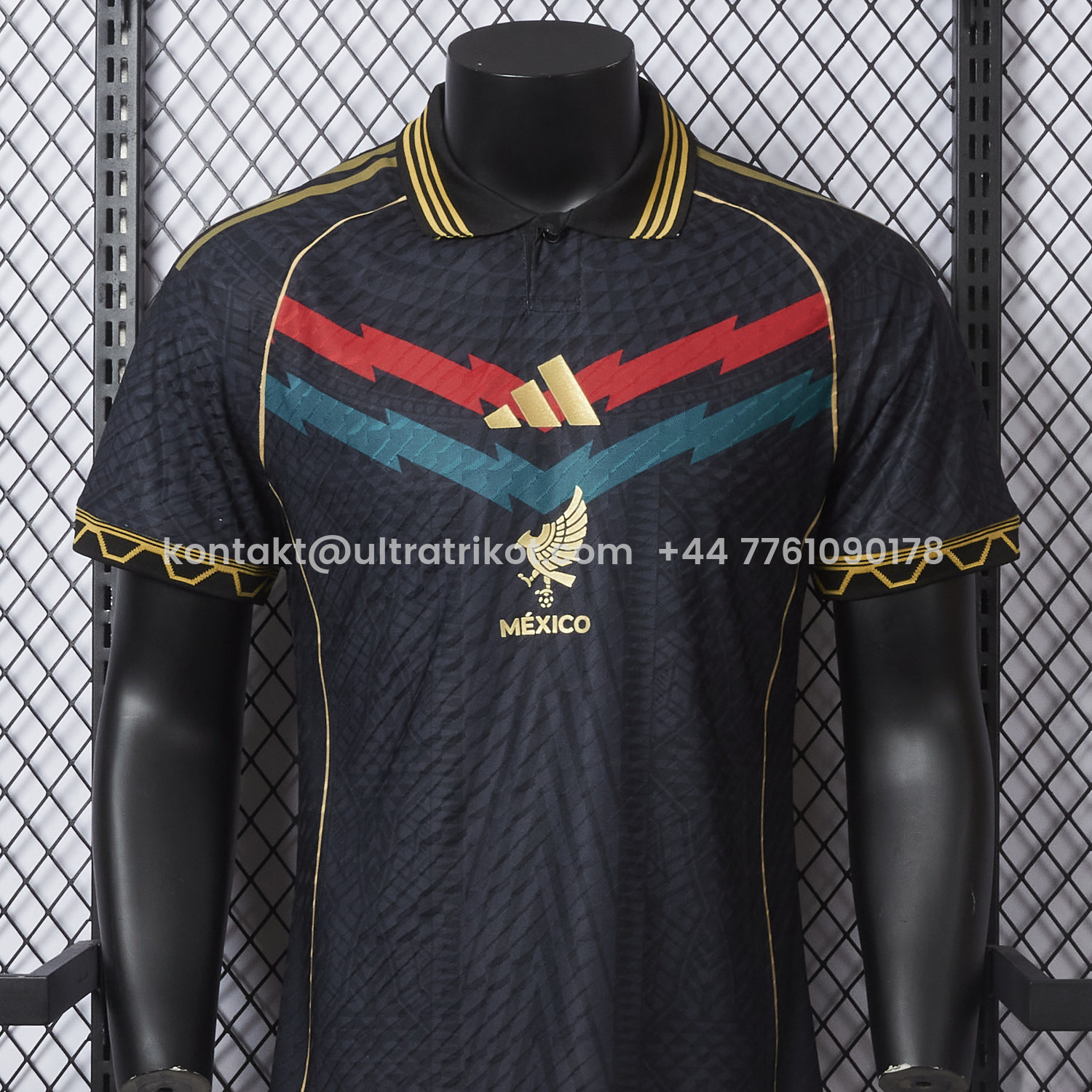 UltraTrikot-Mexico 25-26 Red And Green Chest Lines Special Jersey - Player Version