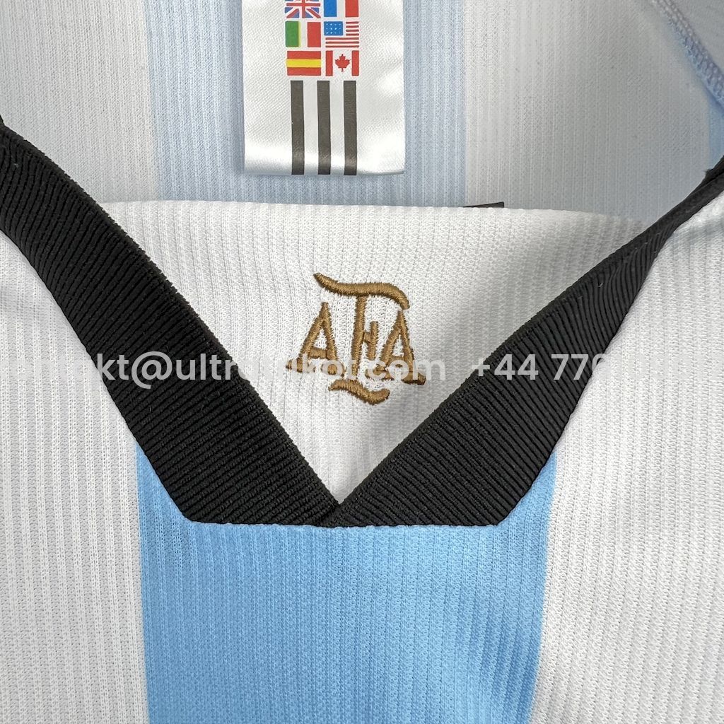 UltraTrikot-Retro Argentina 1998 Home Long Sleeves Jersey